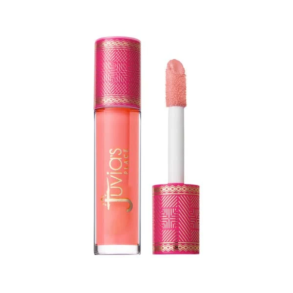 Unique Juvia's Place Long Lasting Hydrating The Reds Berries Lip Gloss Glass Ruby Rose 16 oz Soft Red Trendy