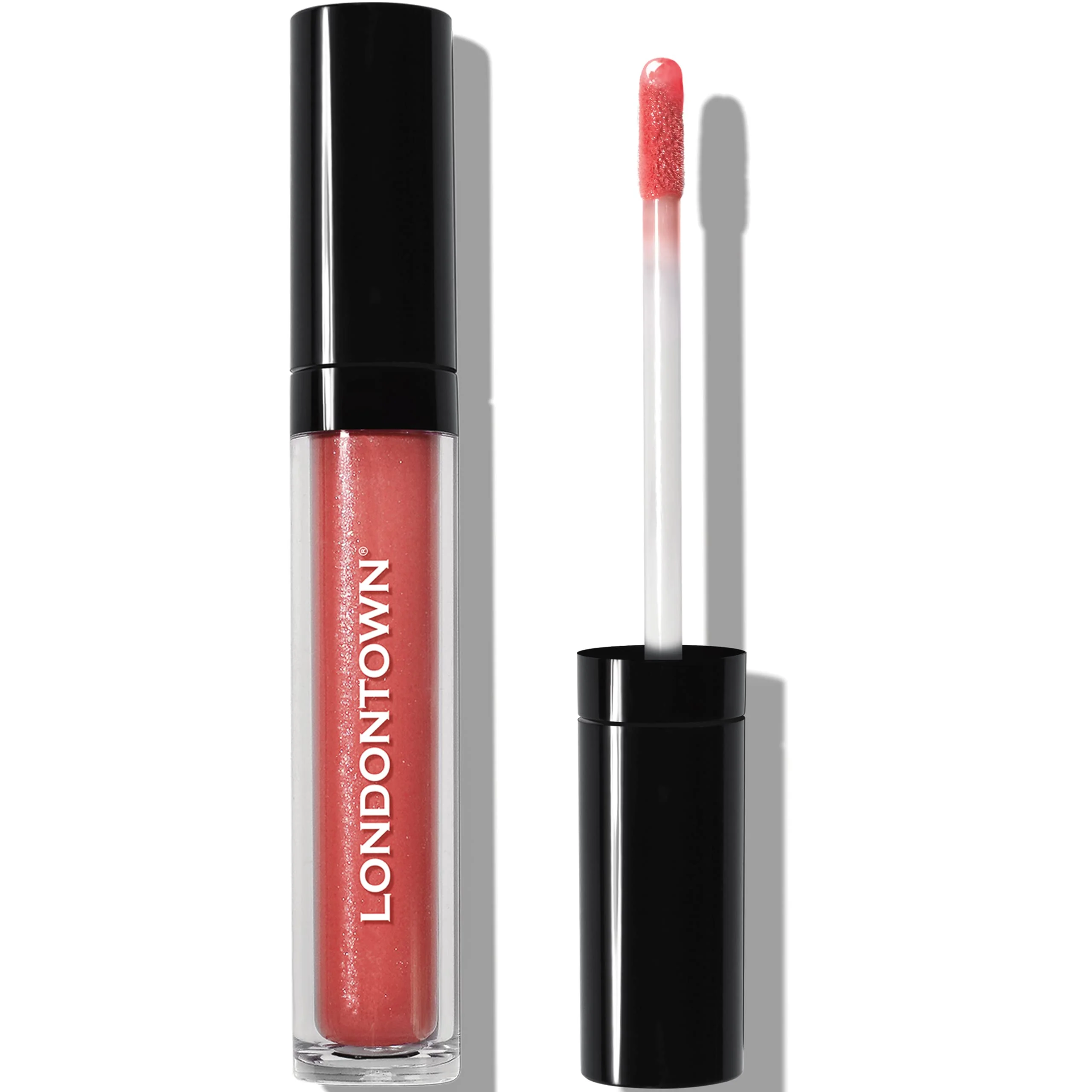 Outstanding LONDONTOWN Dainty Sun Kissed Coral Plush Shine Lip Gloss Tube Deep Hydrating High Shine Sheer Tint Non-Sticky Conditioning Balm Top-Quality