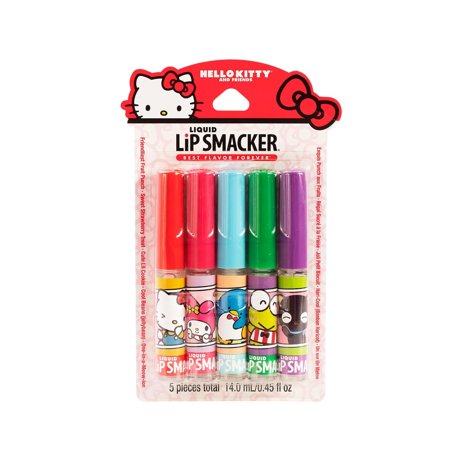 High-Performance Lip Smacker Sanrio Hello Kitty and Friends Flavored Liquid Lip Gloss Dry Lips For Kids Men Women Stocking Stuffer Christmas Gift Set of 5 Carefully Designed