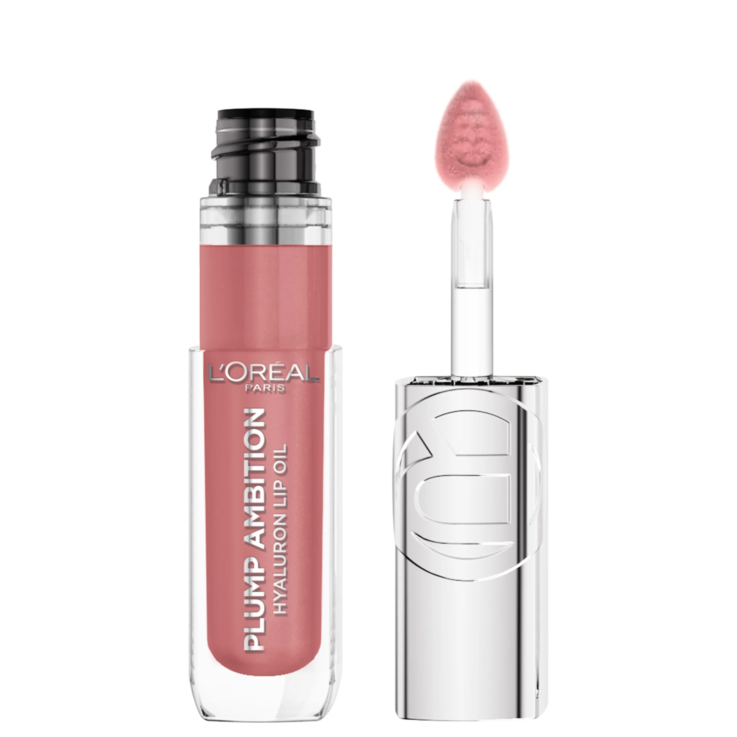Contemporary L'O Paris Plump Ambition Hyaluron Lip Oil 24 HR Lip Gloss with Hyaluronic Acid Volumizing Formula with Glass-Like Shine Worth It 601 0.16 Fl Fast