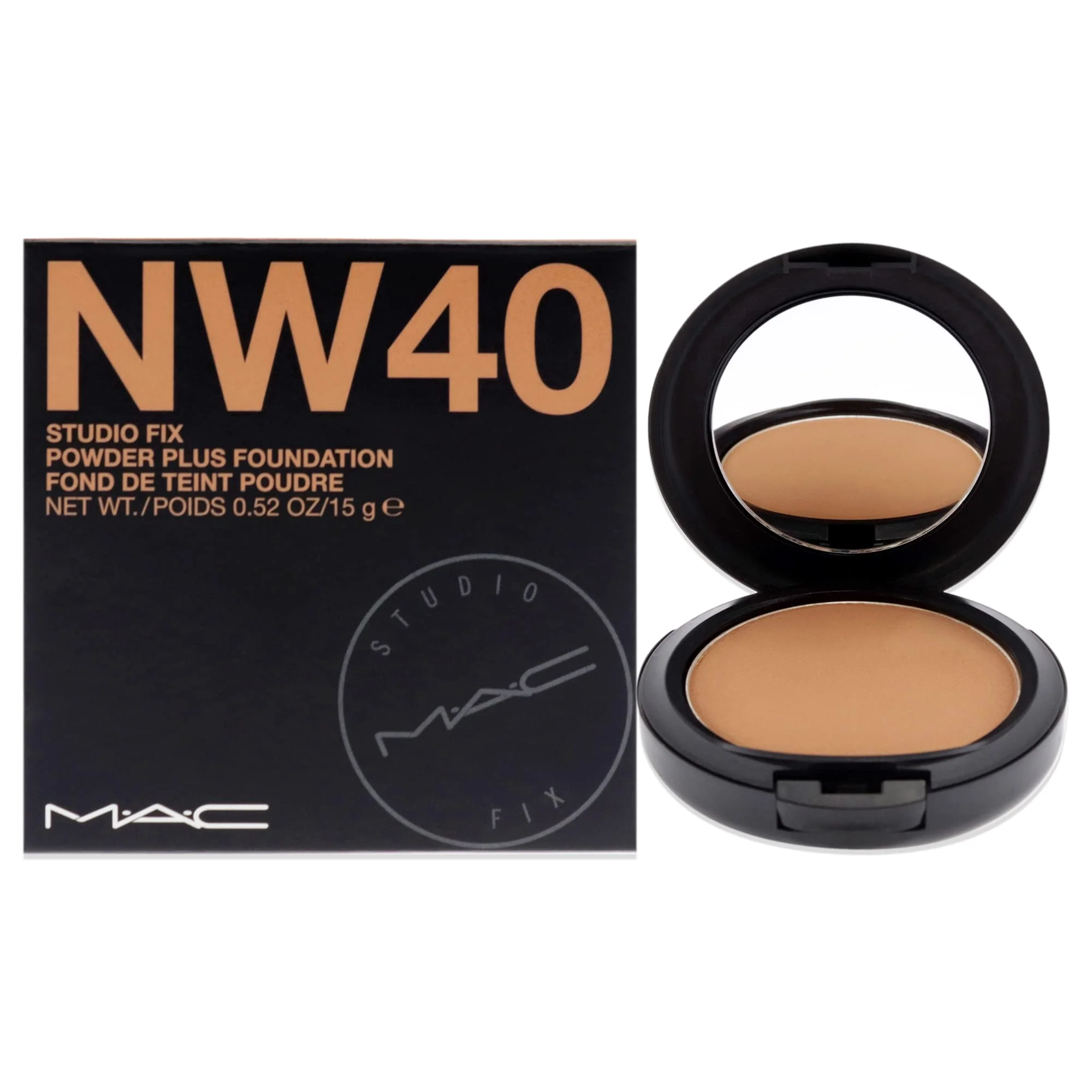 Fast Mac Studio Fix Powder Plus Foundation Nw40 15gm 0.52 Oz Smart