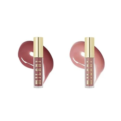 Premium Milani Lip Gloss Set Keep It Full Nourishing Lip Plumper with Hyaluronic Acid Peptides for Soft Fuller-Looking Lips 0.13 Fl. Oz. - 2 Pack Consistent