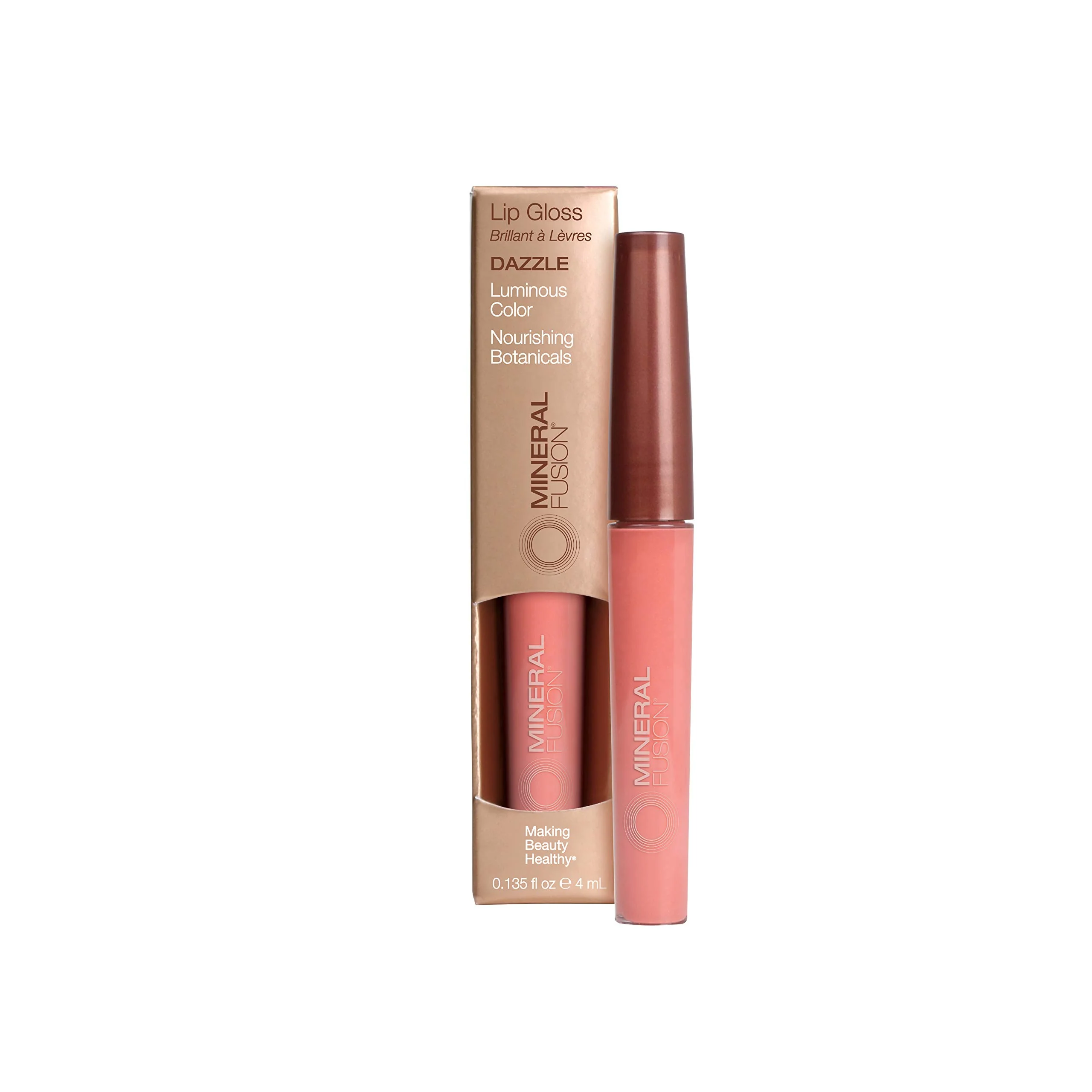 Detailed Mineral Fusion Lip Gloss Dazzle 0.135 Ounce Long-Lasting
