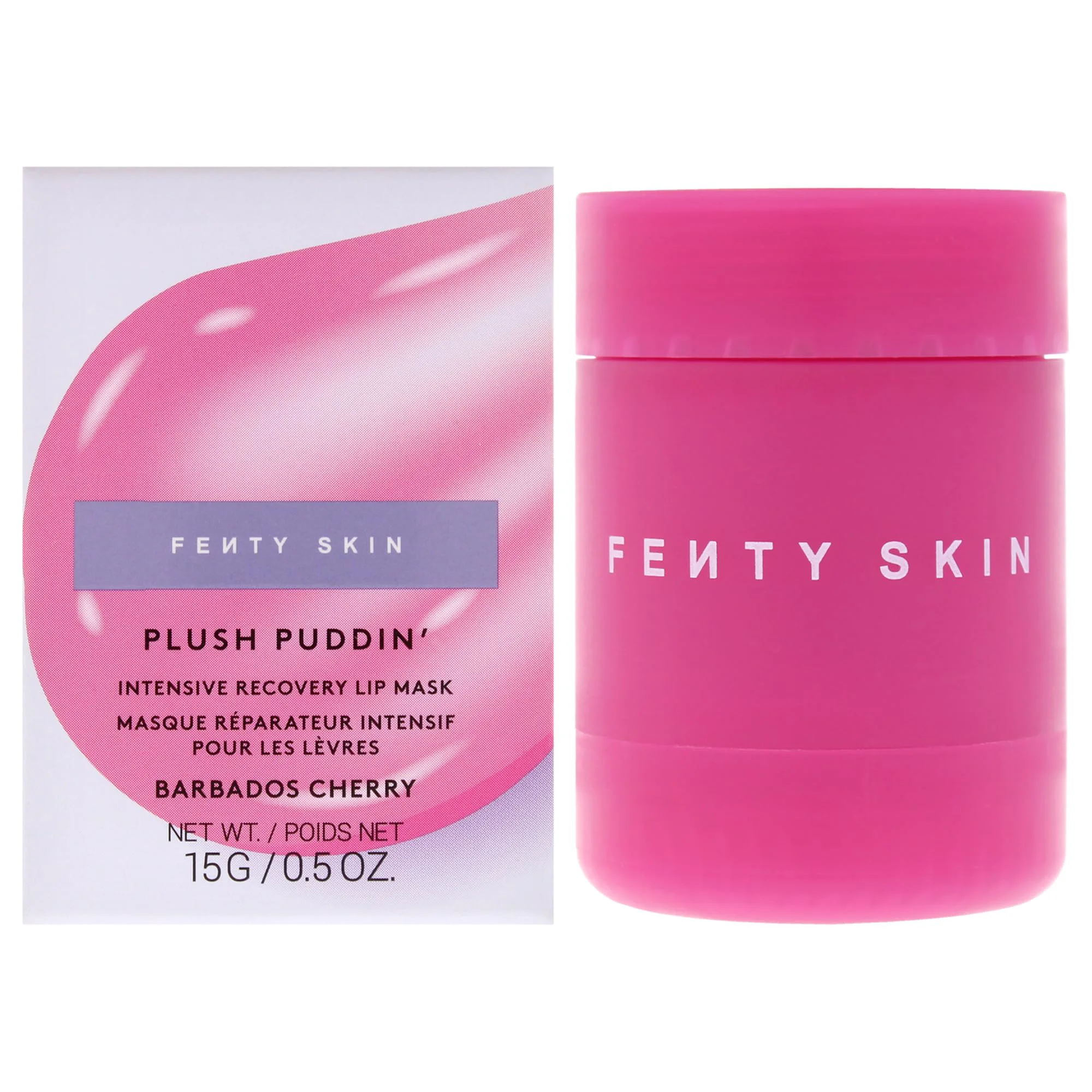 Fashionable Plush Puddin Intensive Recovery Lip Mask - Barbados Cherry by Fenty Beauty for Women - 0.5 oz Lip Mask Traditional