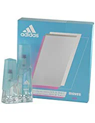 Lightweight Adidas Moves for Women Gift Set Eau De Toliette Spray 1.0 ounce Plus Eau De Toilette Spray 0.5 ounce Verified