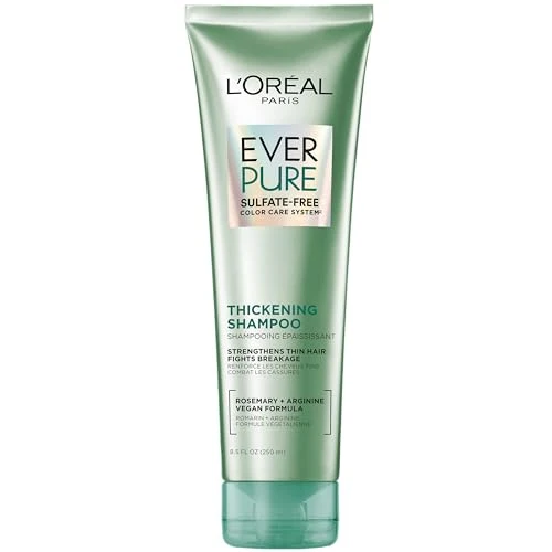 Recyclable L'O Paris Thickening Sulfate Shampoo Thickens Strengthens Thin Fragile Hair Hair Care with Rosemary Leaf EverPure 8.5 Fl Oz Packaging Smart