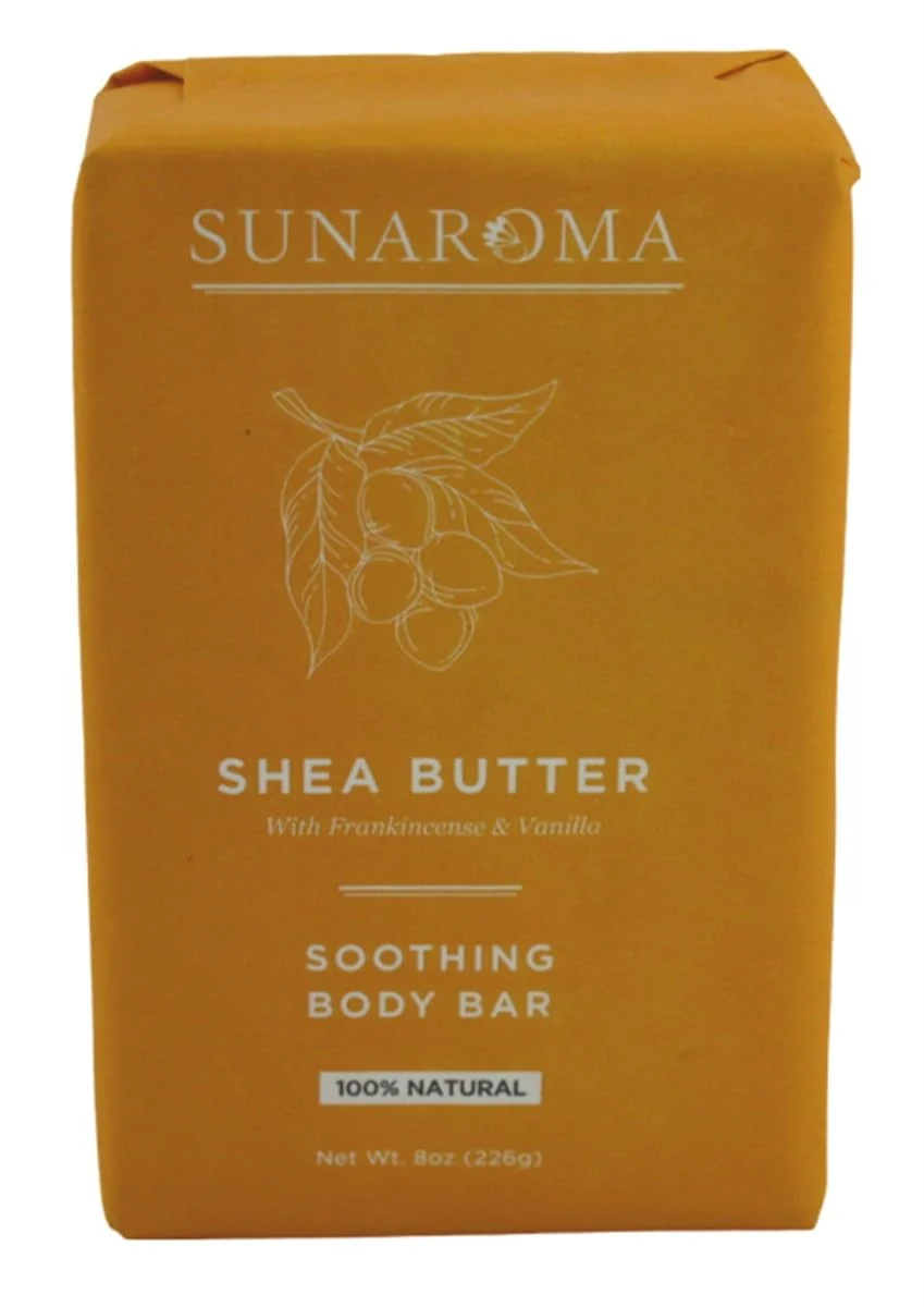 Fine Crafted Sunaroma Soap Bar Shea Butter 8 Ounce Pack of 6 Sophisticated