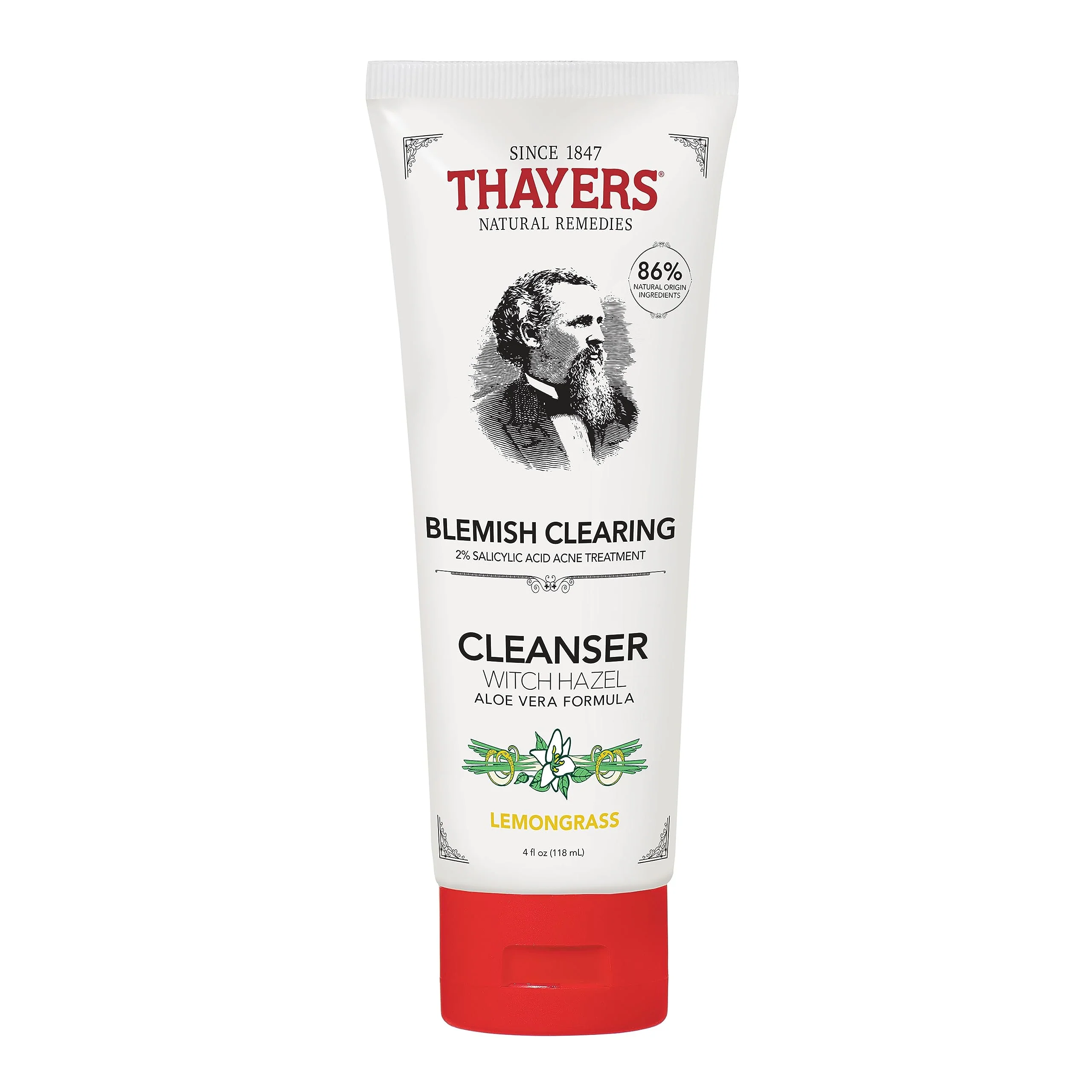Easy-to-Use THAYERS Witch Hazel Blemish Cleanser 4 Ounce Convenient