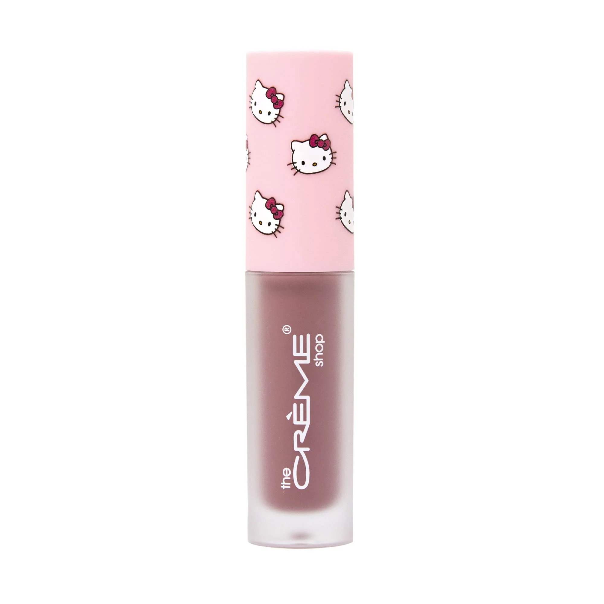 Recyclable The Crème Shop x Hello Kitty Kawaii Kiss Moisturizing Lip Oil - Strawberry Ultra Hydrating Lip Moisturizer Cool-Toned Mauve Pink Tinted Lip High-End