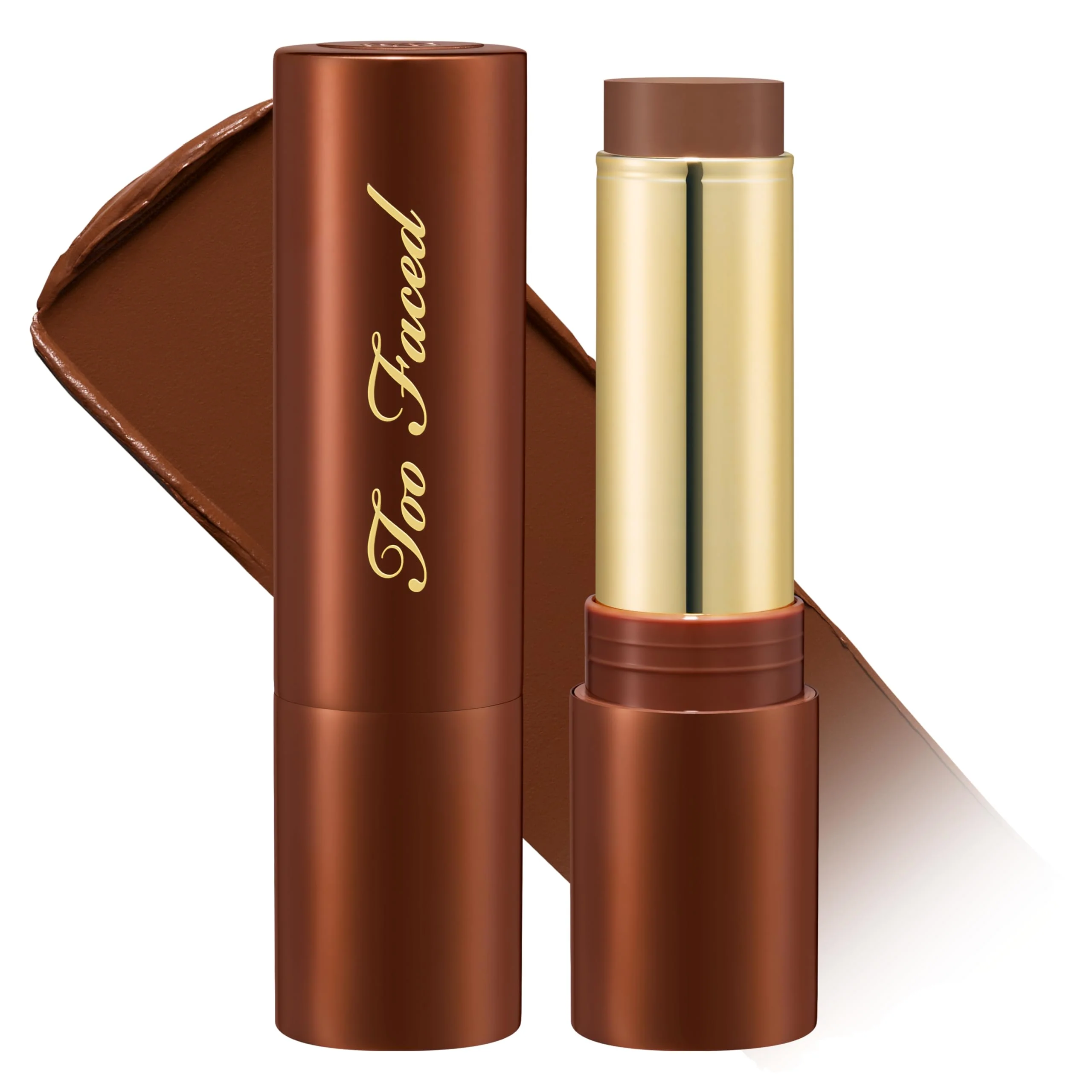 Refined Too Faced Chocolate Soleil Melting Bronzing Sculpting Stick Multi-Use Contour Cream Bronzer Stick Lightweight Satin-Finish with Buildable Easy-to-Use