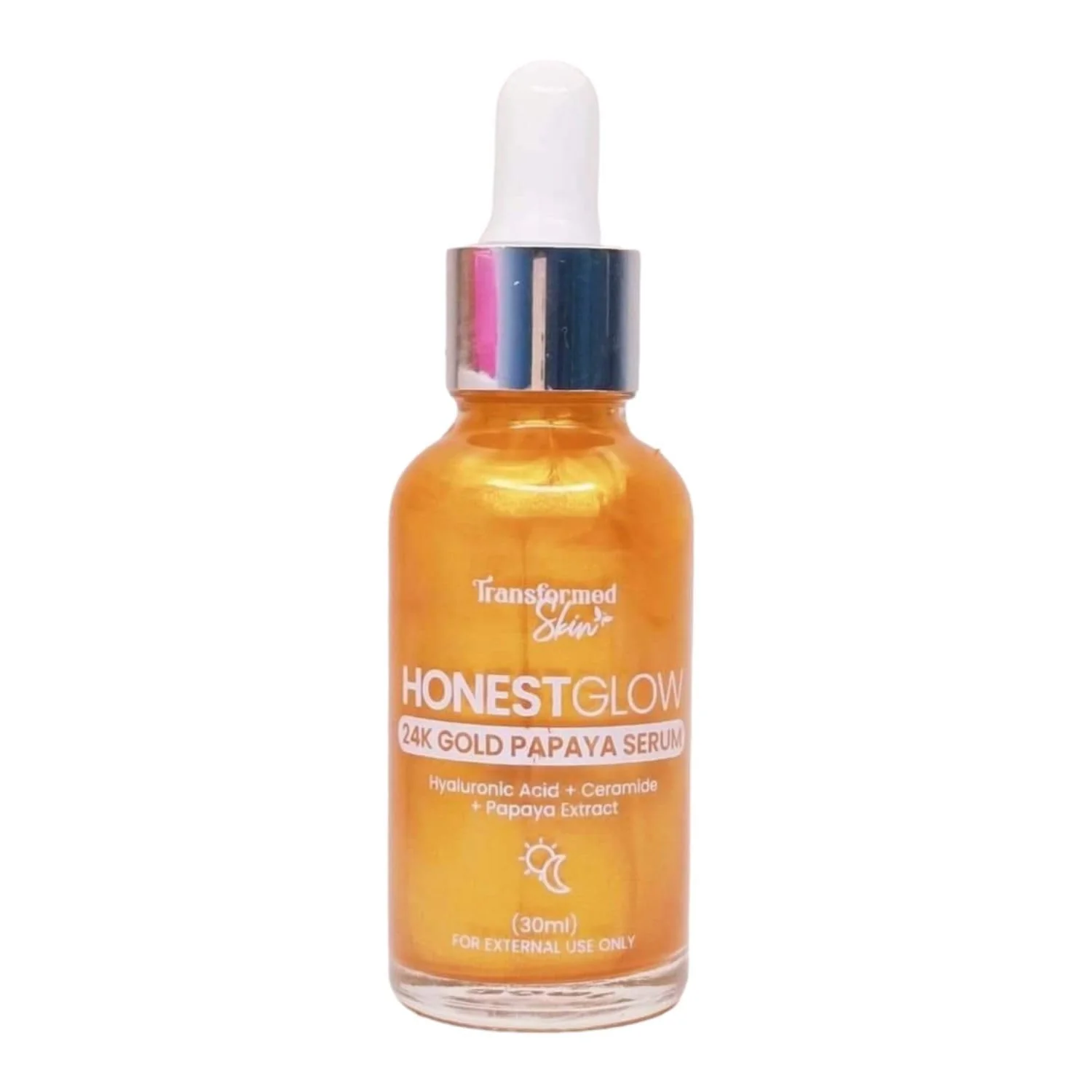 Expertly Made ed Skin HONEST GLOW 24K Gold Papaya Serum 30ml Detailed