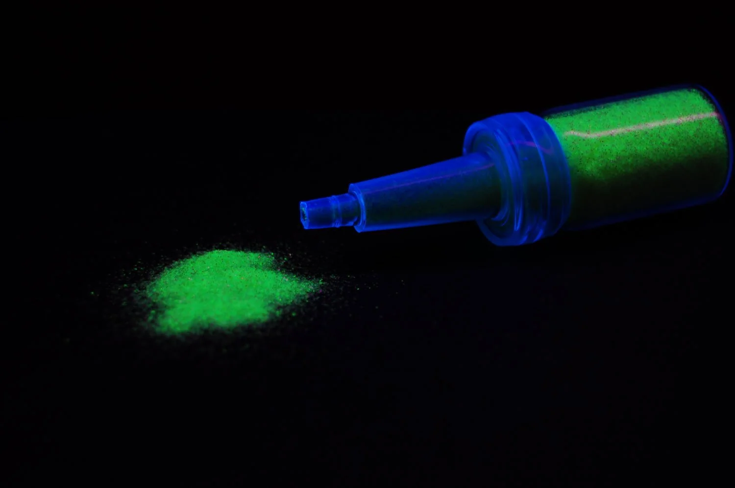 Easy-to-Use UV Blacklight Reactive Cosmetic Face Body Glitter Powder 10 Gram Jars UV Lemon Yellow High-Grade