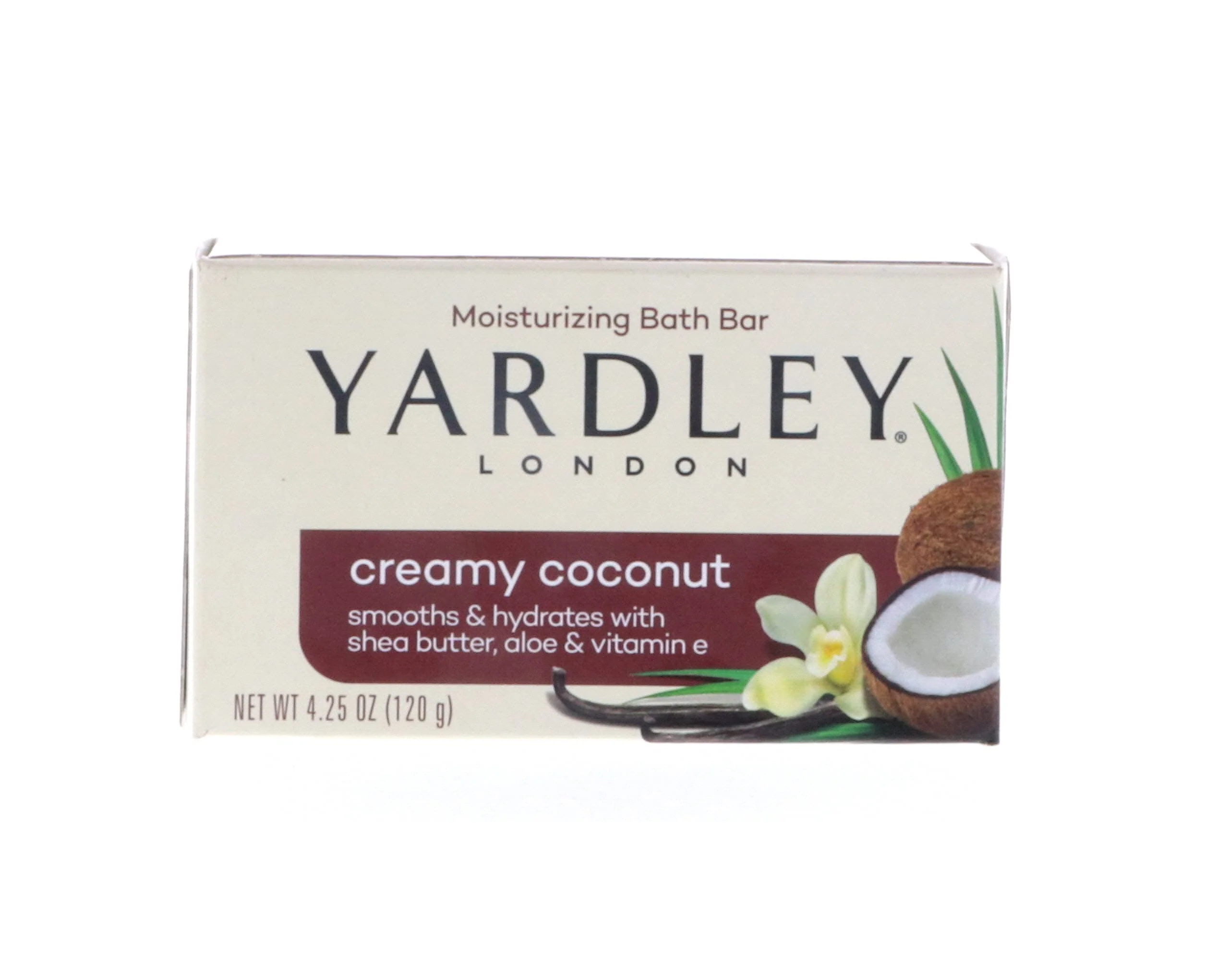 Verified Yardley Bar Soap Creamy Coconut 4.25 Ounce Breathable