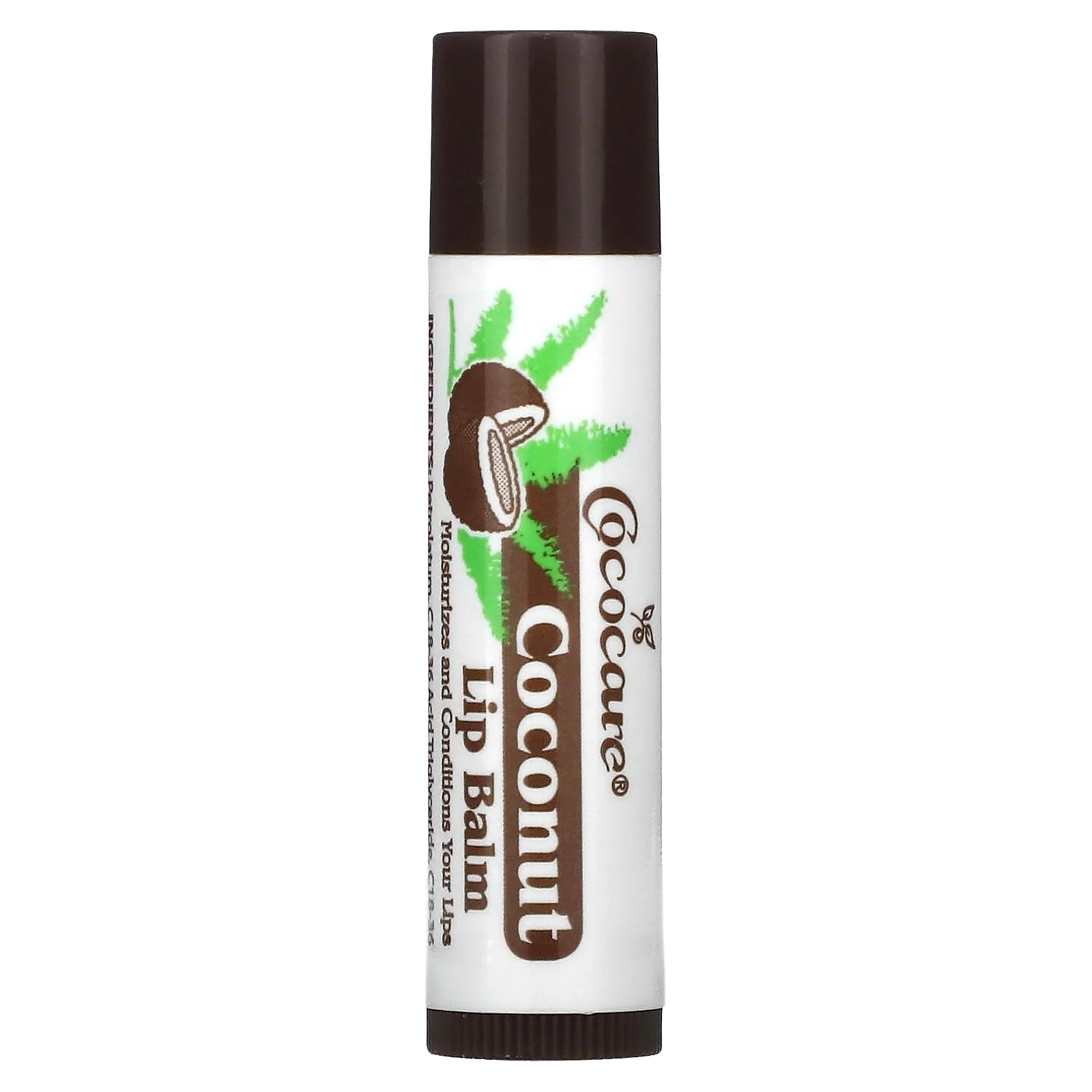 Official Cococare Cocacare coconut Lip Balm With Natural Coconut Oil - 0.15 Oz Trendy