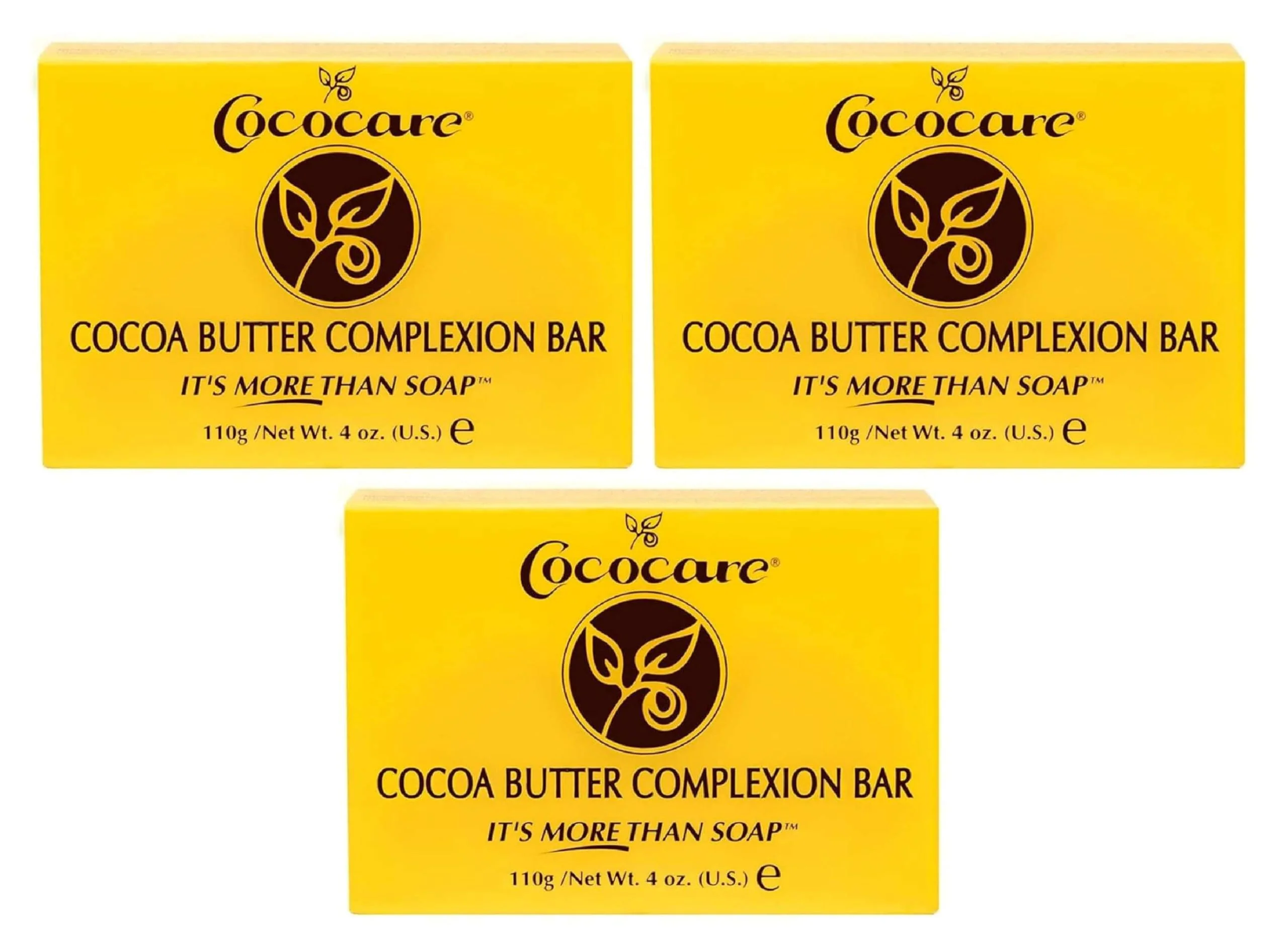 Fine Cococare Cocoa Butter Complexion Bar 4 Ounce Pack of 3 Contemporary