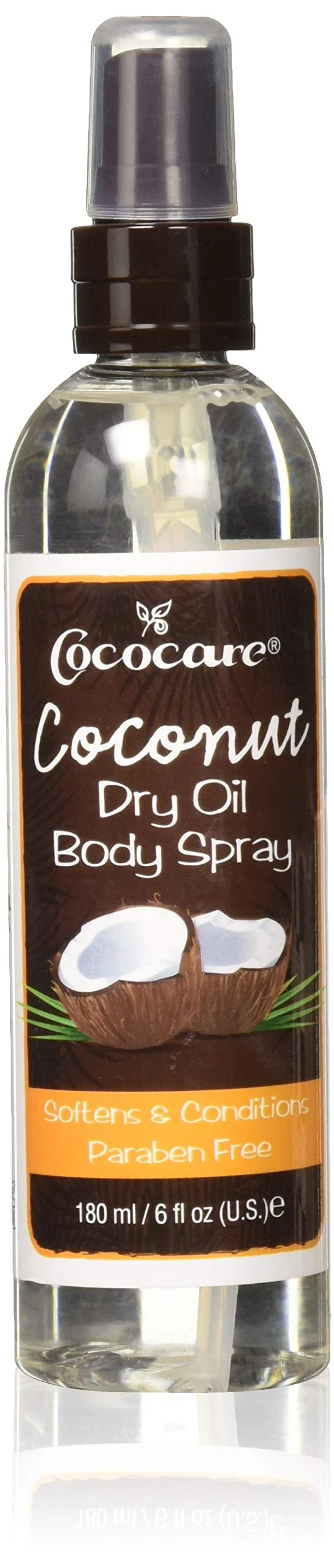 Optimized Cococare Coconut Dry Oil Body Spray 6 Oz - Travel Size Oil Spray for Healthy Skin Solid