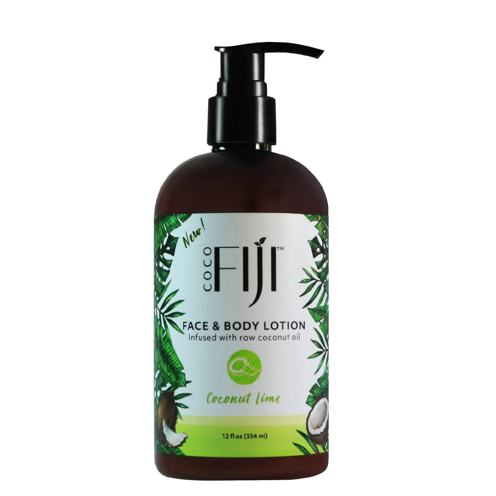 Lightweight Coco Fiji Face Body Lotion Infused With Coconut Oil Lotion for Dry Skin Moisturizer Face Cream Massage Lotion for Women Men Coconut Lime 12 Versatile