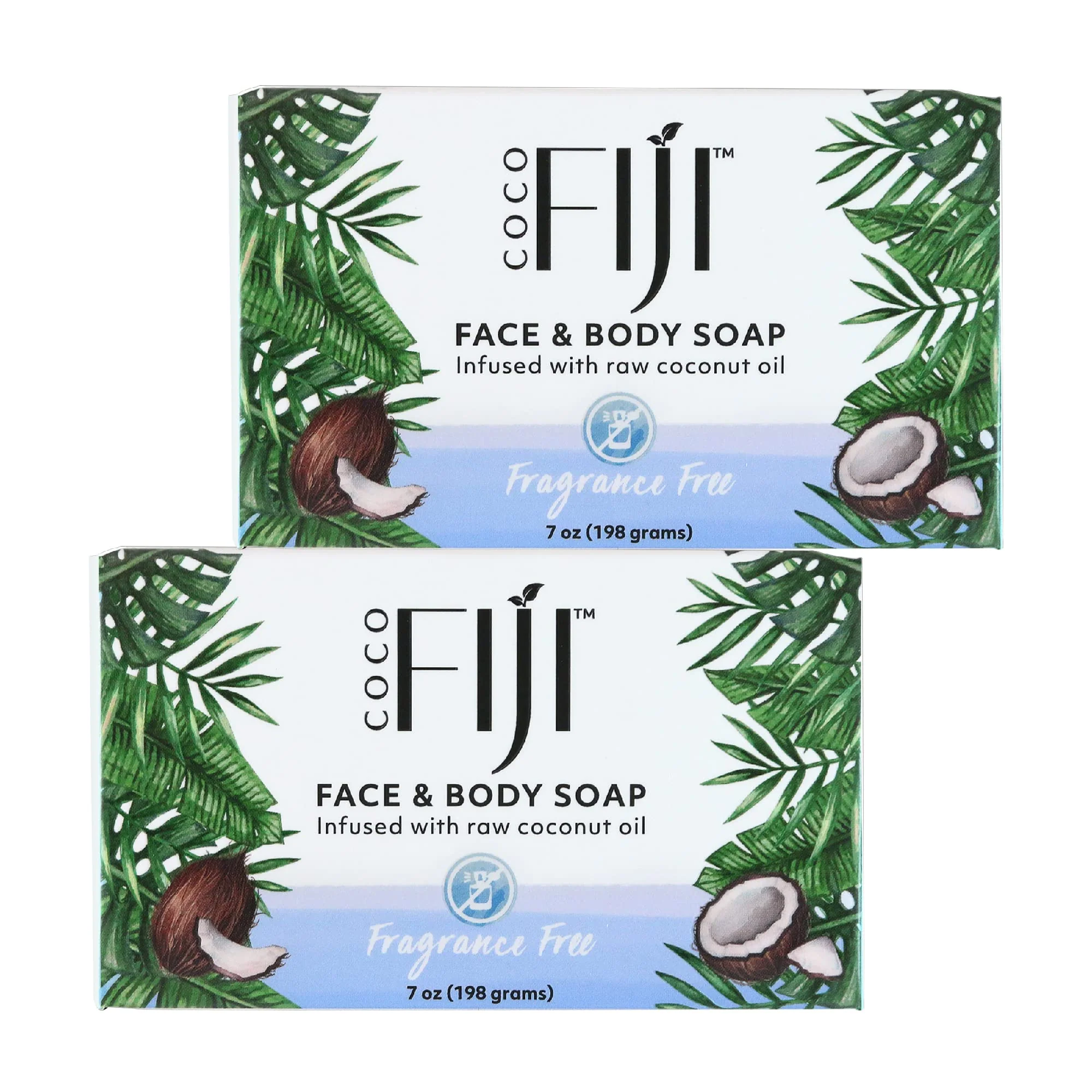 High-Grade Coco Fiji Soap Bar for Face and Body Infused With Organic Coconut Oil Fragrance Essential Oil Natural Soap for Moisturizing Pore Purifying Modern