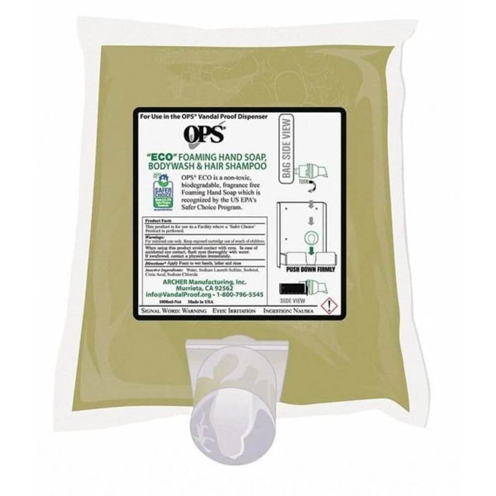 Modern OPS 1000 mL Citrus Foam Eco Green Hand Soap Convenient