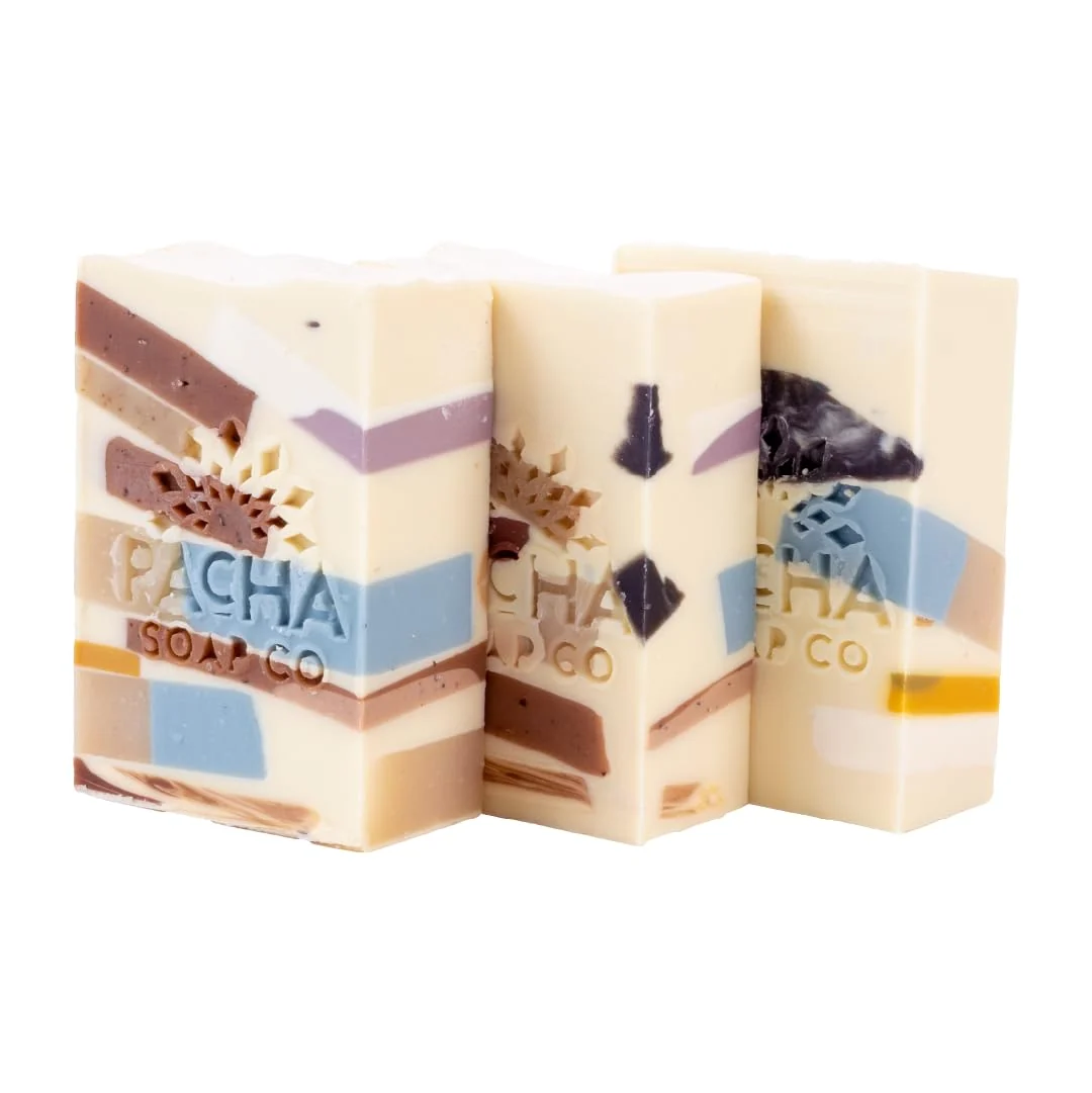 Trusted Pacha Soap Co. Pachafetti Bar Soap Lemongrass Peppermint Scent - Handcrafted Soap Hydrating Moisturizing Artisanal Face Wash Hand Cleanser Refined