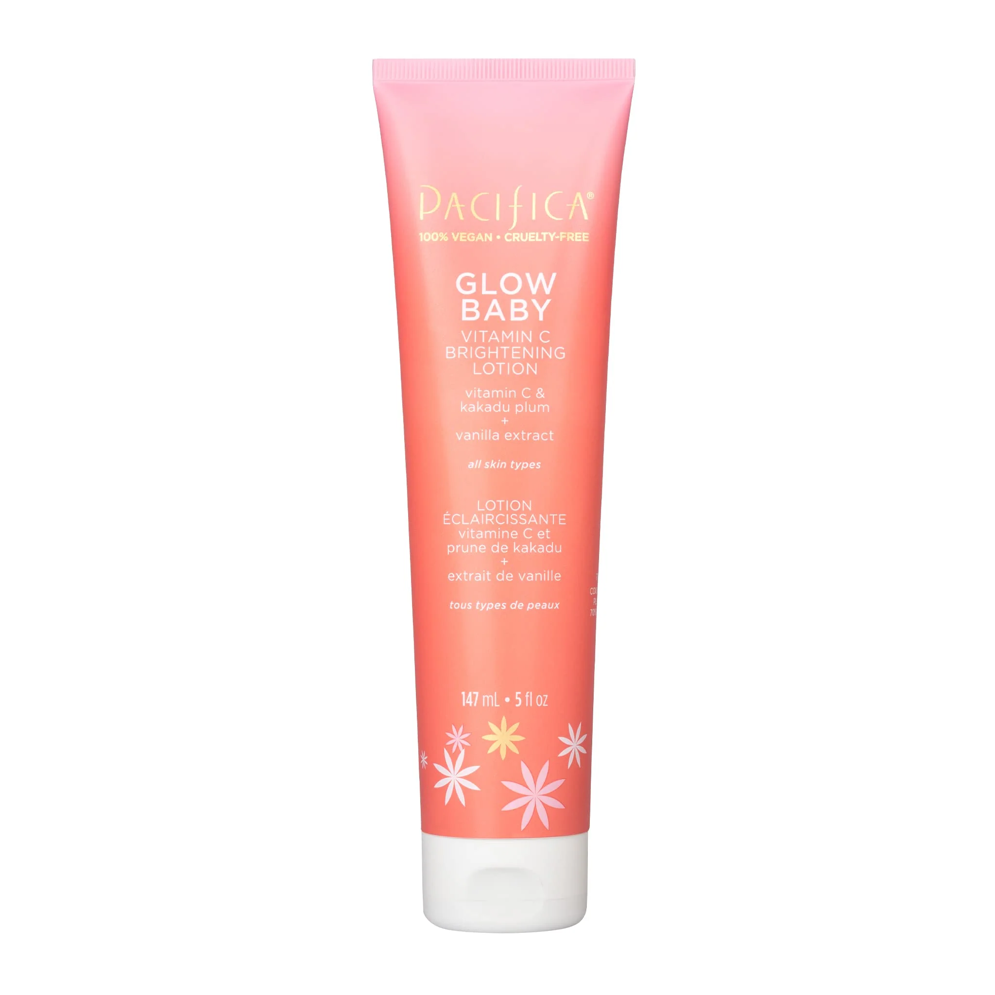 Efficient Pacifica Body Lotion Glow Baby Vitamin C Moisturizer - for Skin Brightening - w Superfood Plant Extracts Vitamin C E Care Clean Beauty Vegan Quality