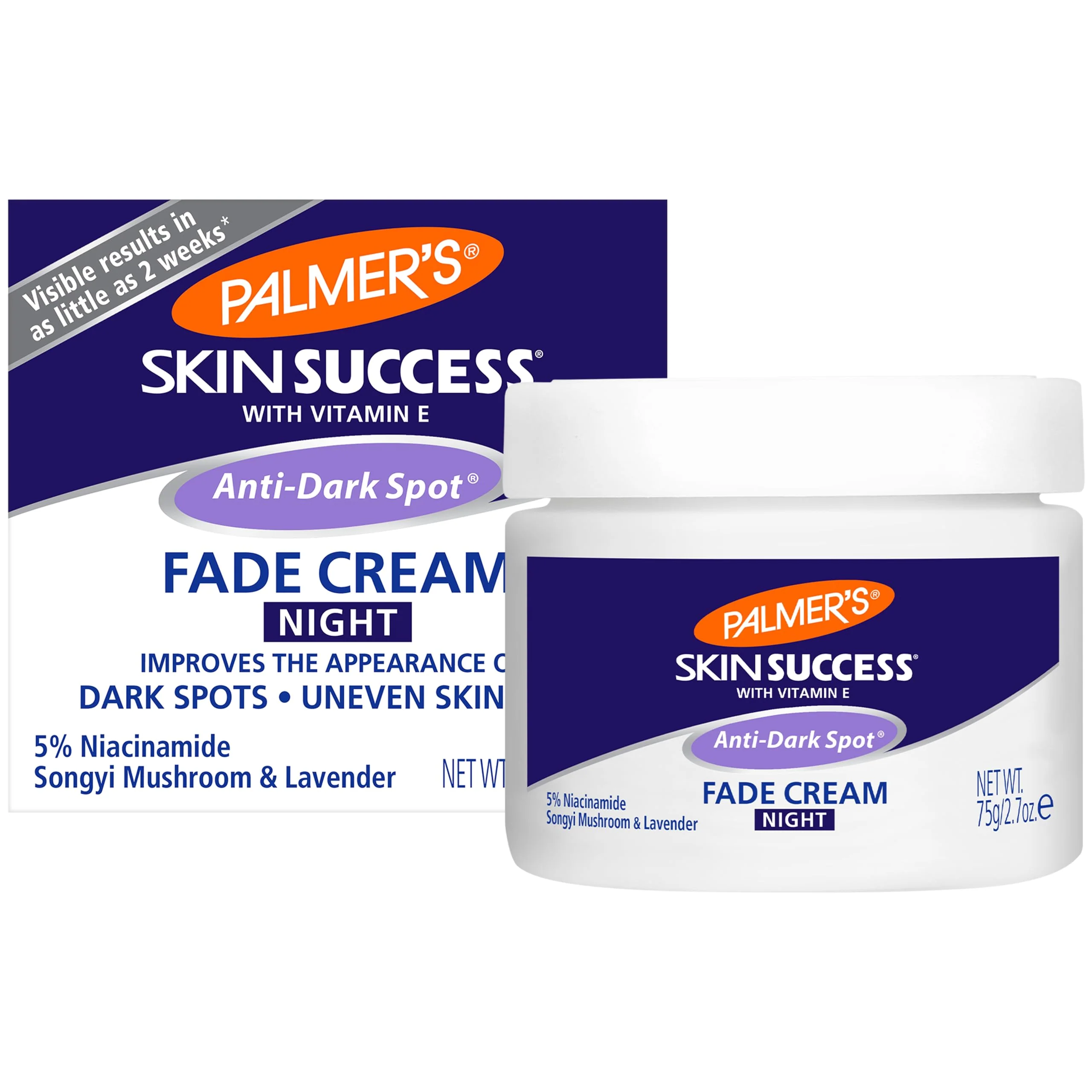 Functional Palmer's Skin Success Anti-Dark Spot Nighttime Fade Cream with Retinol Niacinamide Dark Spot Corrector for Face Night Moisturizer Helps Reduce Official