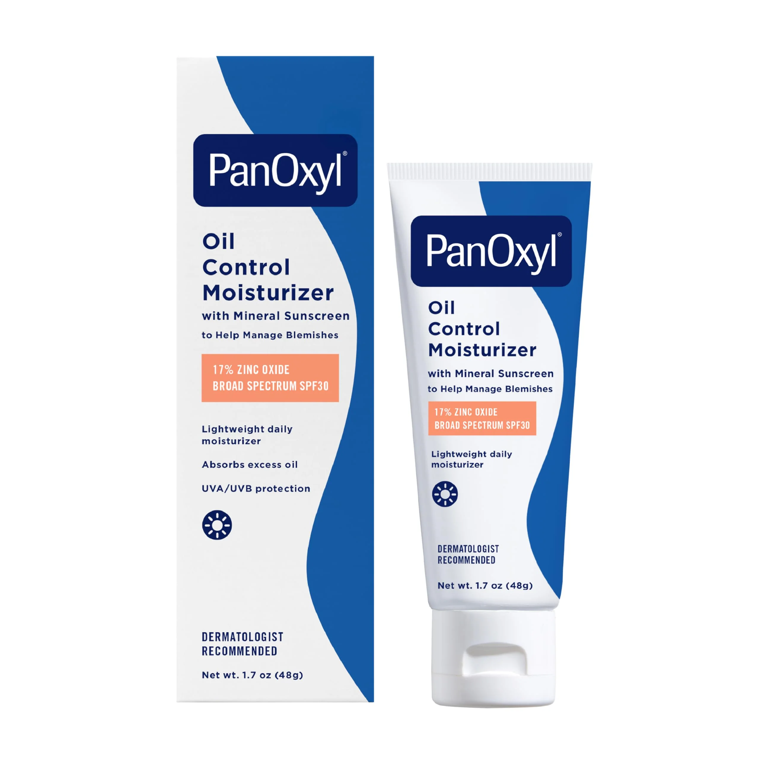 Prestigious PanOxyl AM Oil Control Moisturizer NEW Sheer Formula Absorbs Excess Oil and Reduces Shine with Mineral Sunscreen for Acne Prone and Oily Skin - SPF Excellent