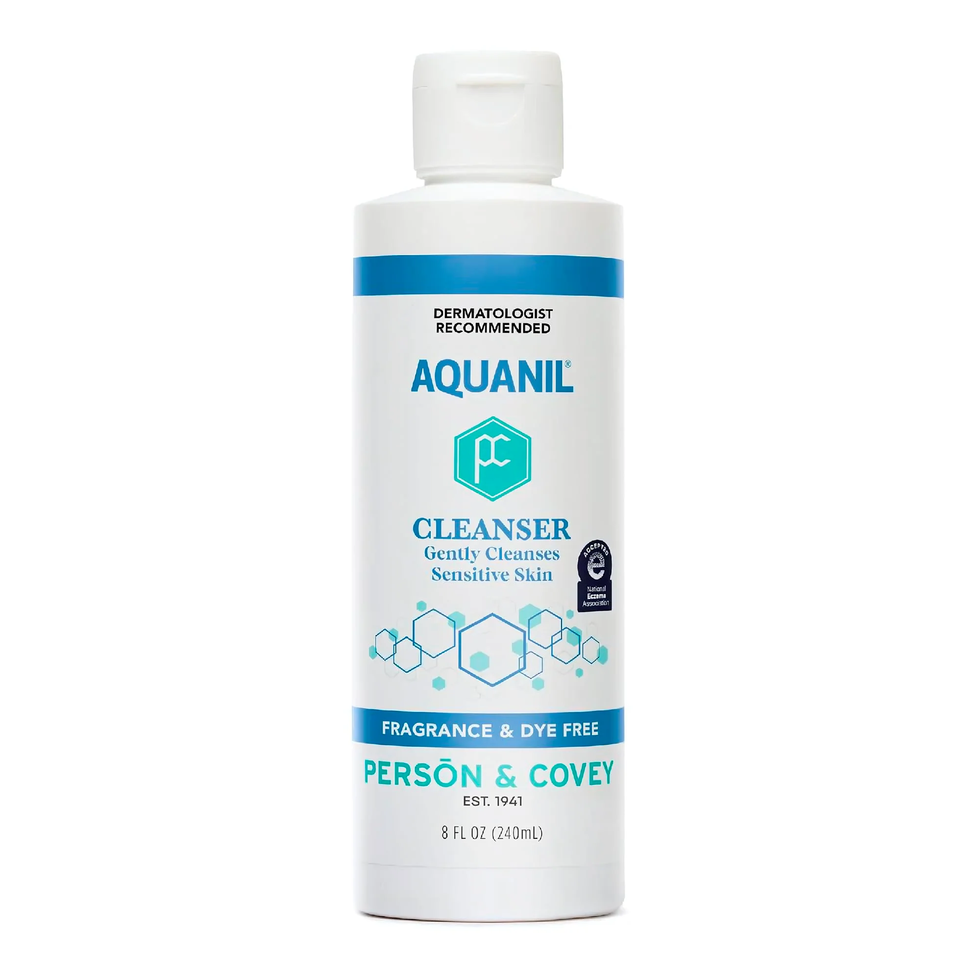 Refined Person Covey Aquanil Skin Cleanser Soapless Lipid- Cleanser - 8 Fl Oz Traditional