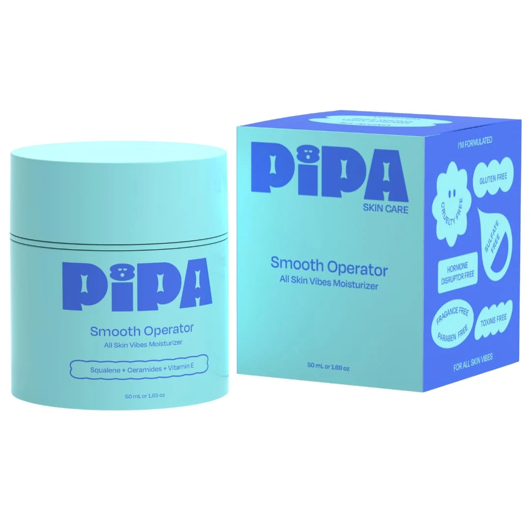Minimalist Pipa Skincare Smooth Operator Kids Face Moisturizer 1.7 oz Clean Non-Toxic Hypoallergenic Fragrance- Lotion Multi-Vitamin Ceramides Cream