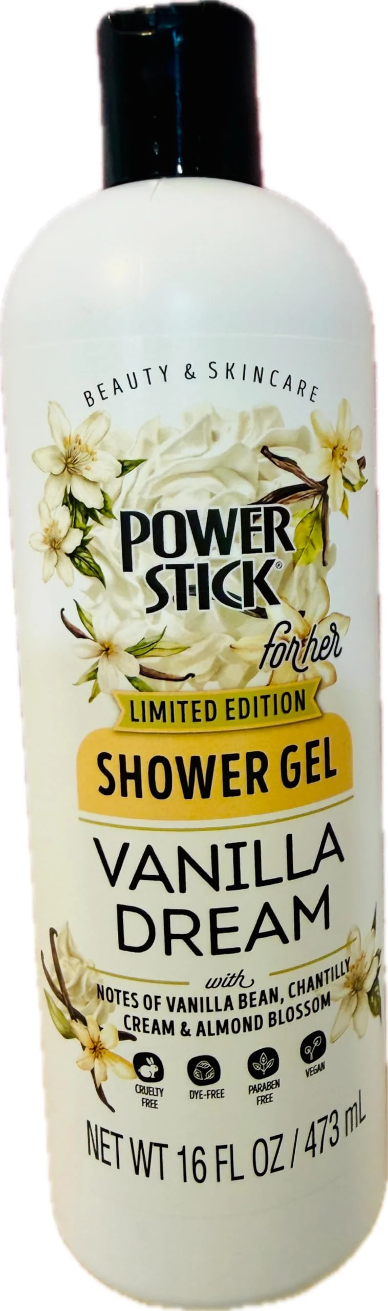 Official Power Stick for Her Limited Edition Vanilla Dream Shower Gel Body Wash 33.8 Fl Oz Paraben All Skin Types Innovative