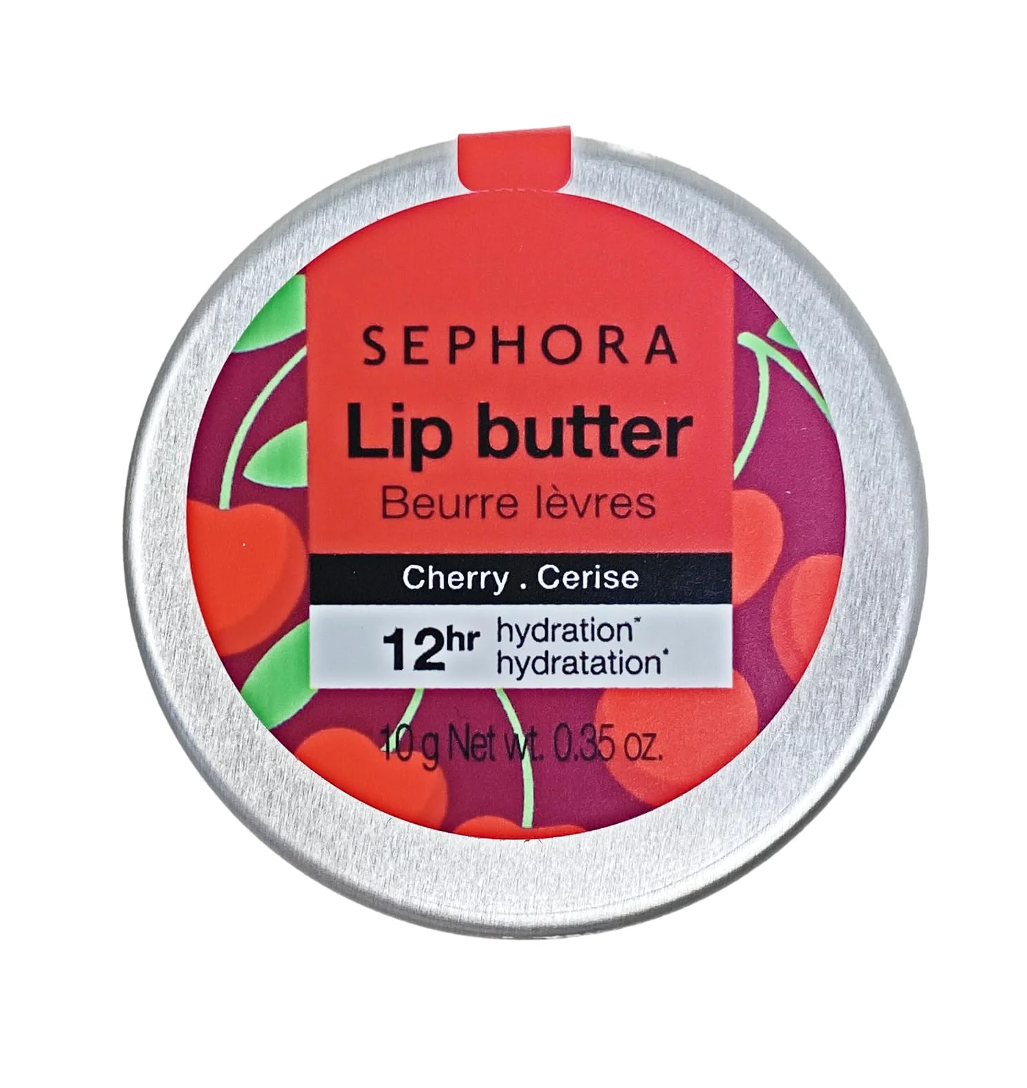 Organic Sephora Collection Lip Butter 12 hr Hydration - Cherry .35 Oz Luxury