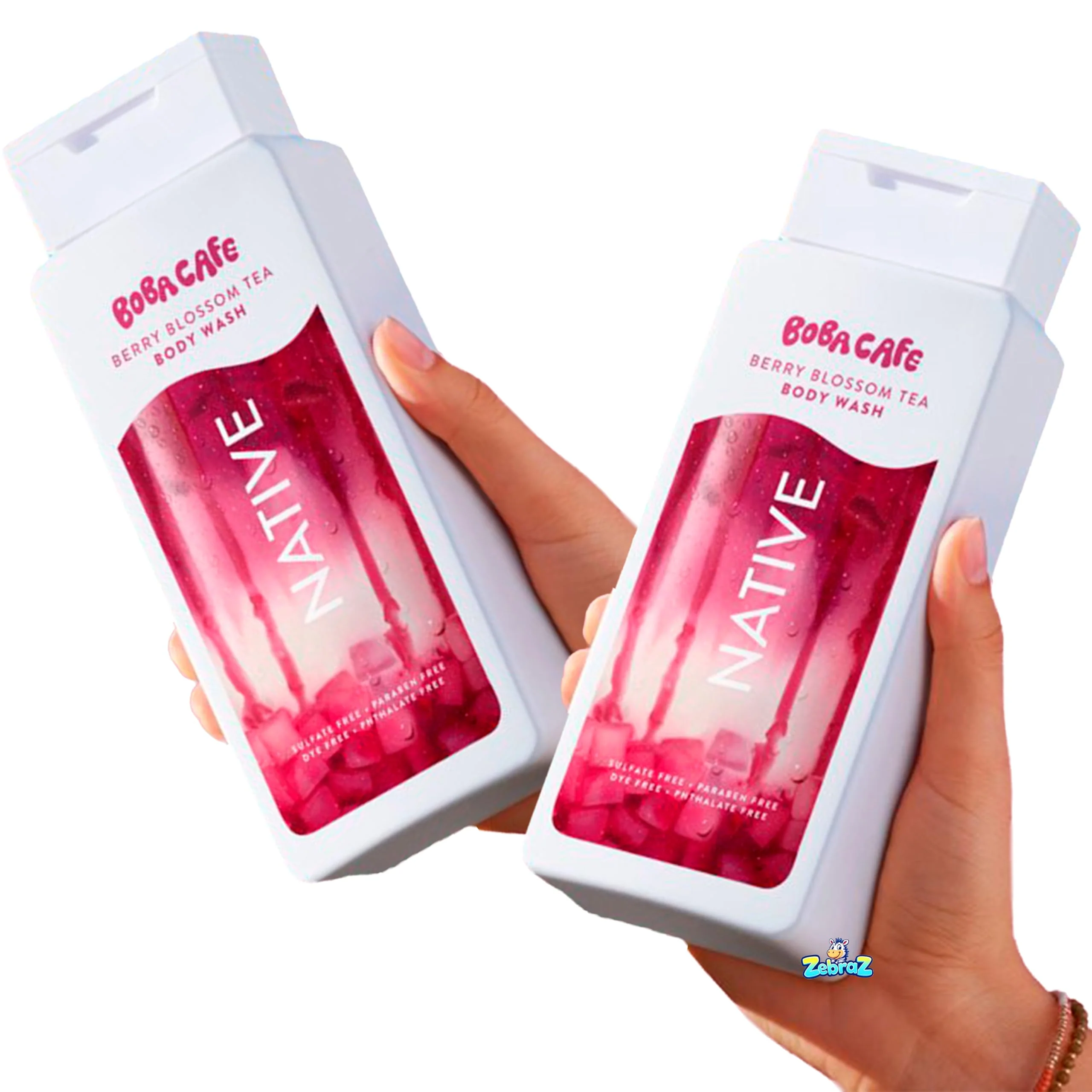 Innovative Native Body Wash Limited Edition Berry Blossom Tea Sulfate Body Wash for Women Men Boba Café 18 fl oz - Pack Of 02 Environmentally Friendly