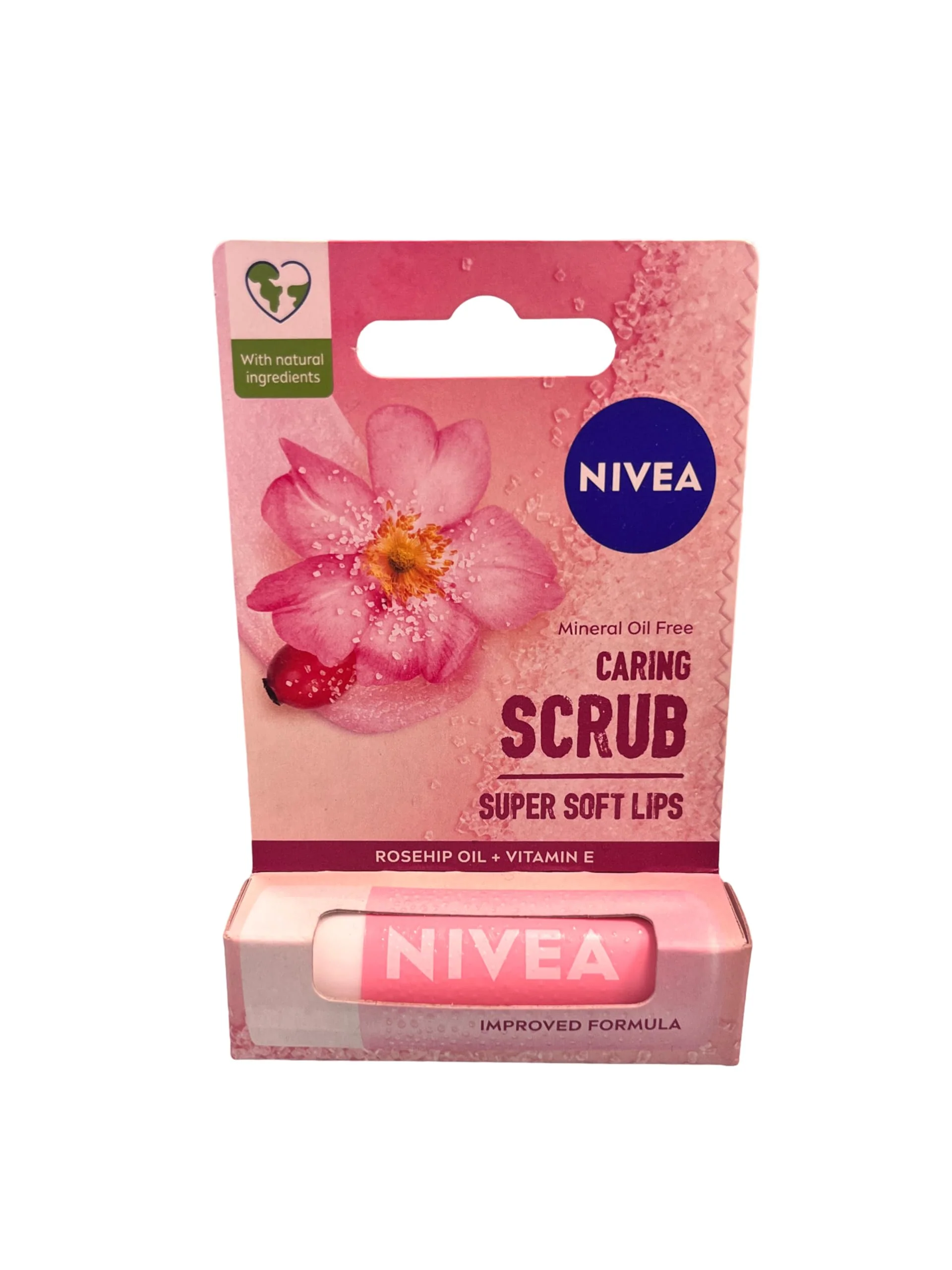 Excellent Nivea Caring Scrub Super Soft Lips Rosehip Oil Vitamin E 0.17 oz 4.8 g Casual