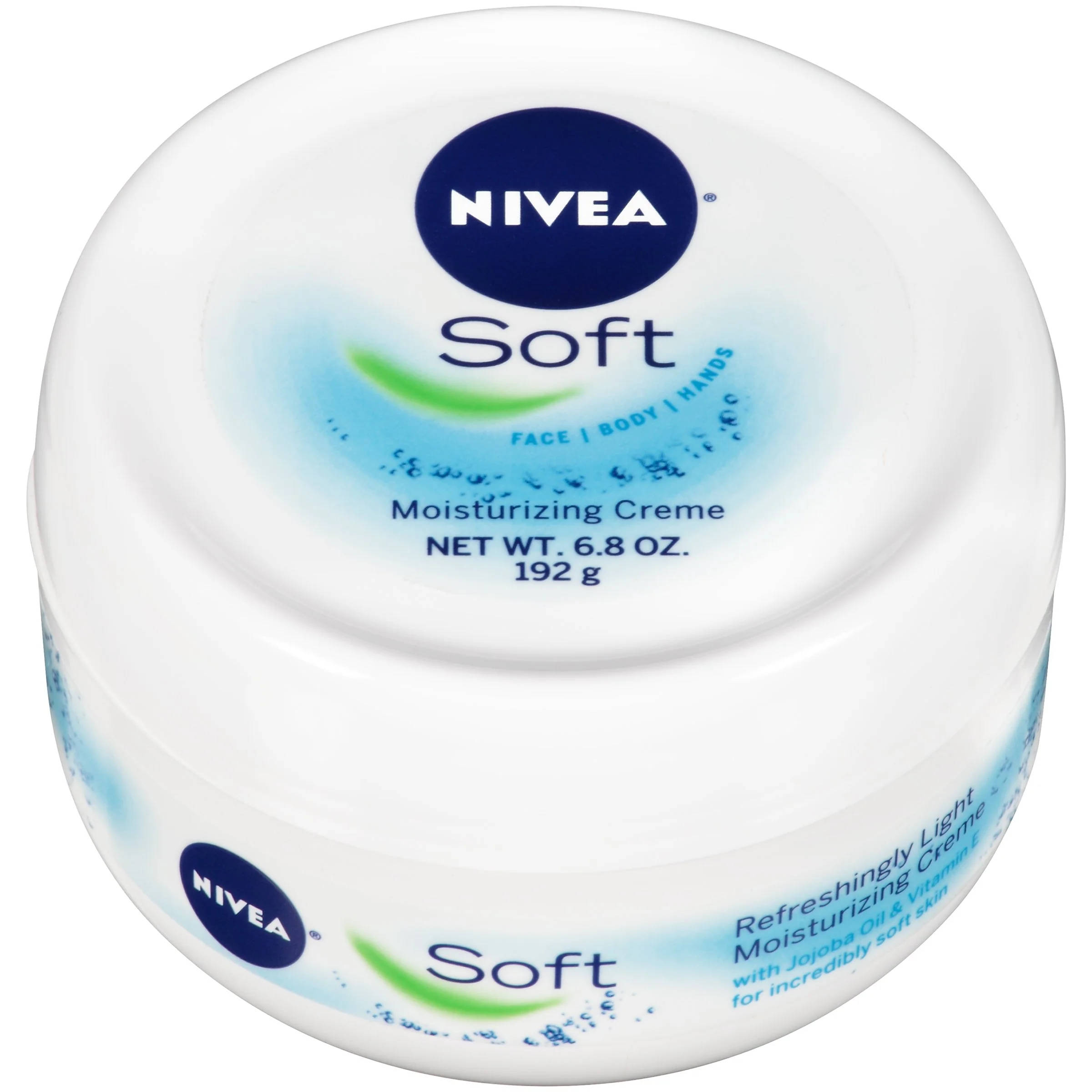 Carefully Designed NIVEA Soft Refreshingly Soft Moisturizing Cream Body Moisturizer for Face Body and Hands Enriched with Jojoba Oil and Vitamin E 6.8 Oz Jar Responsible