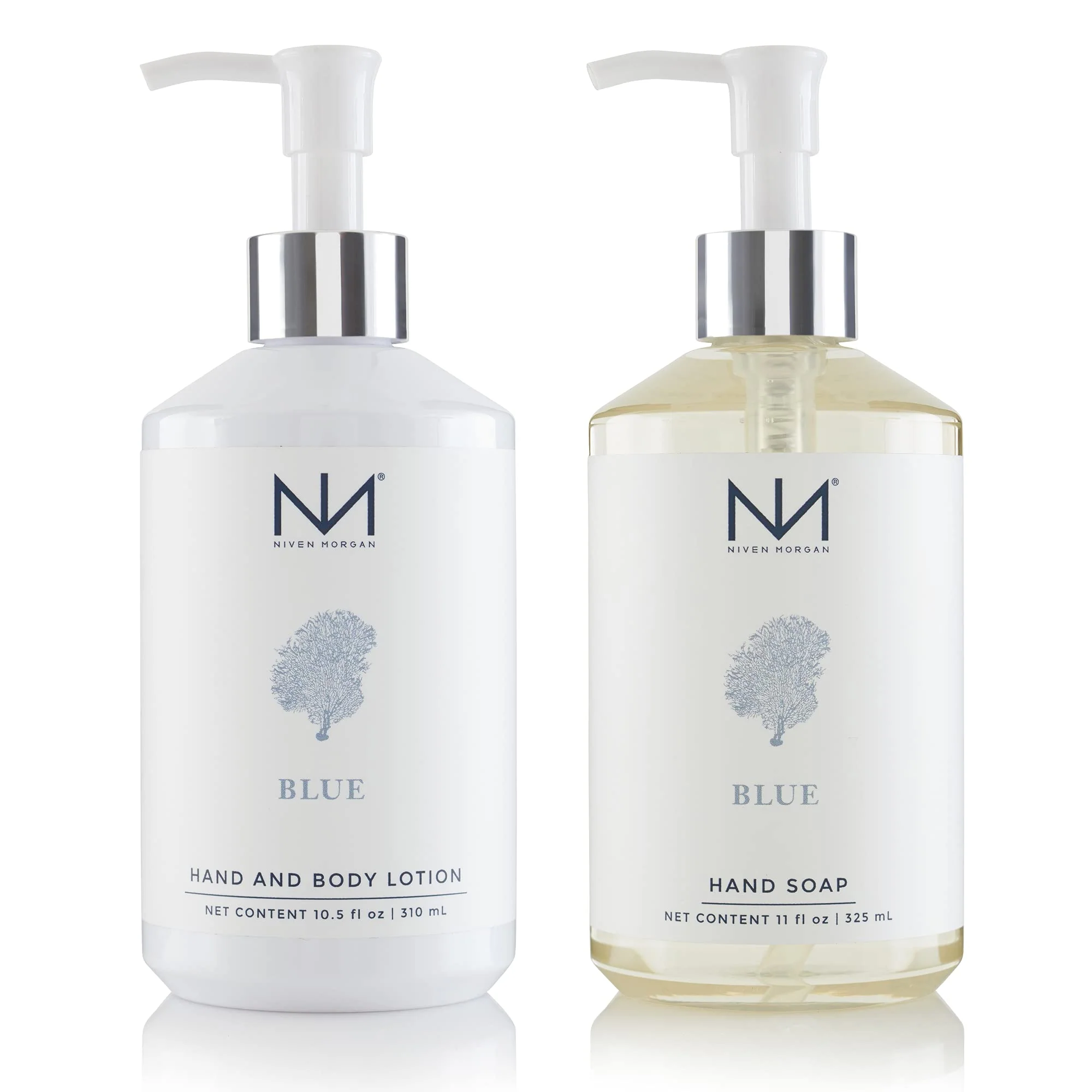 Trendy Niven Morgan Blue Hand Soap and Lotion Set Flexible