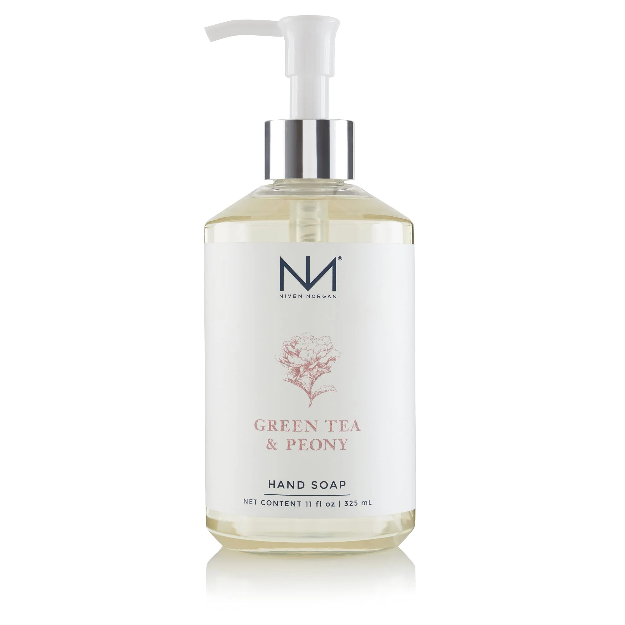 Eco-Friendly Niven Morgan Green Tea Peony Hand Soap 11 oz Effective