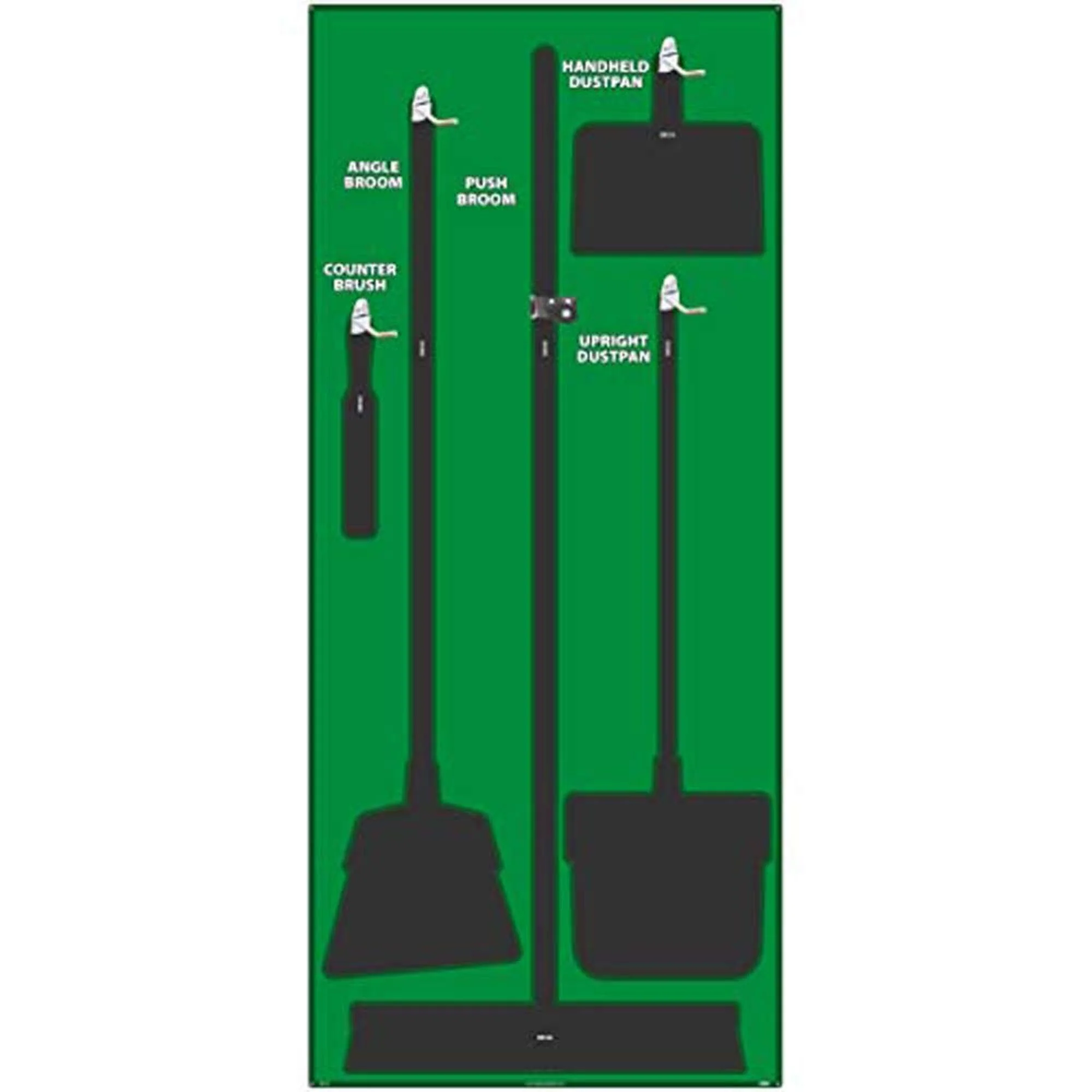 Easy-to-Use NMC SB103ACP 5S Janitorial Shadow Board Green Black 68 X30 AluminumCompositePanel Tools Sold Separately Innovative