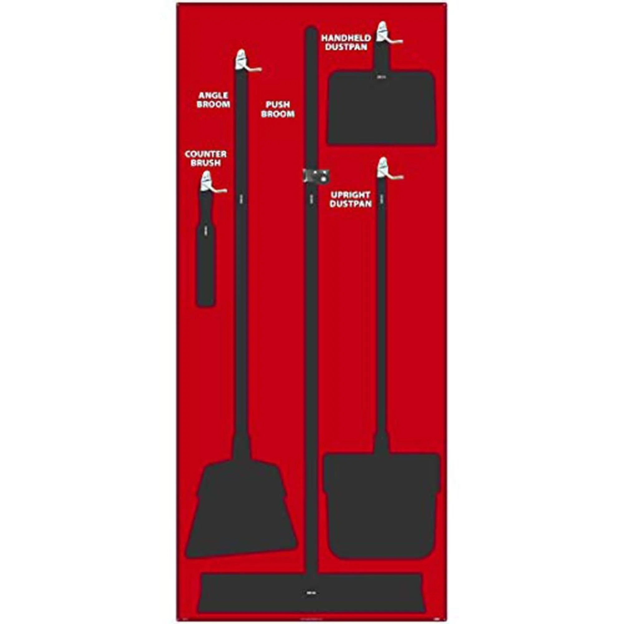 Crafted NMC SB105ACP 5S Janitorial Shadow Board Red Black 68 X30 AluminumCompositePanel Tools Sold Separately Casual