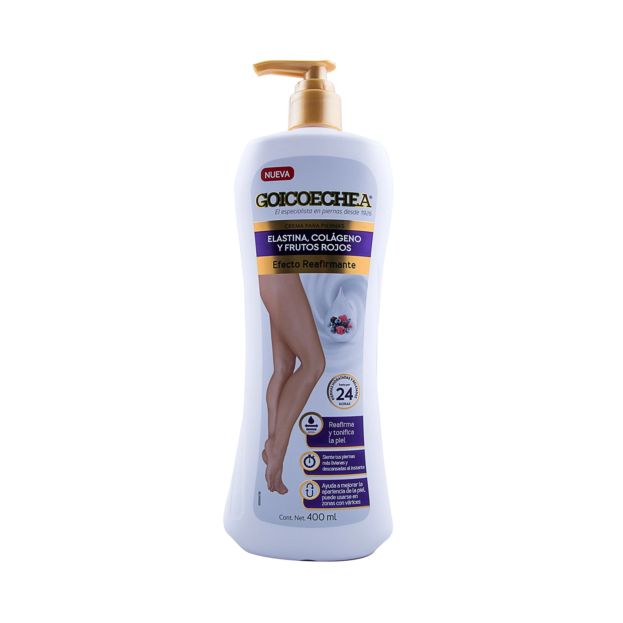 Genuine Goicoechea Collagen Lotion Skin Firming Colageno Efecto Reafirmante for Legs Body Arms 13.5 oz. Pack of 2 Optimized