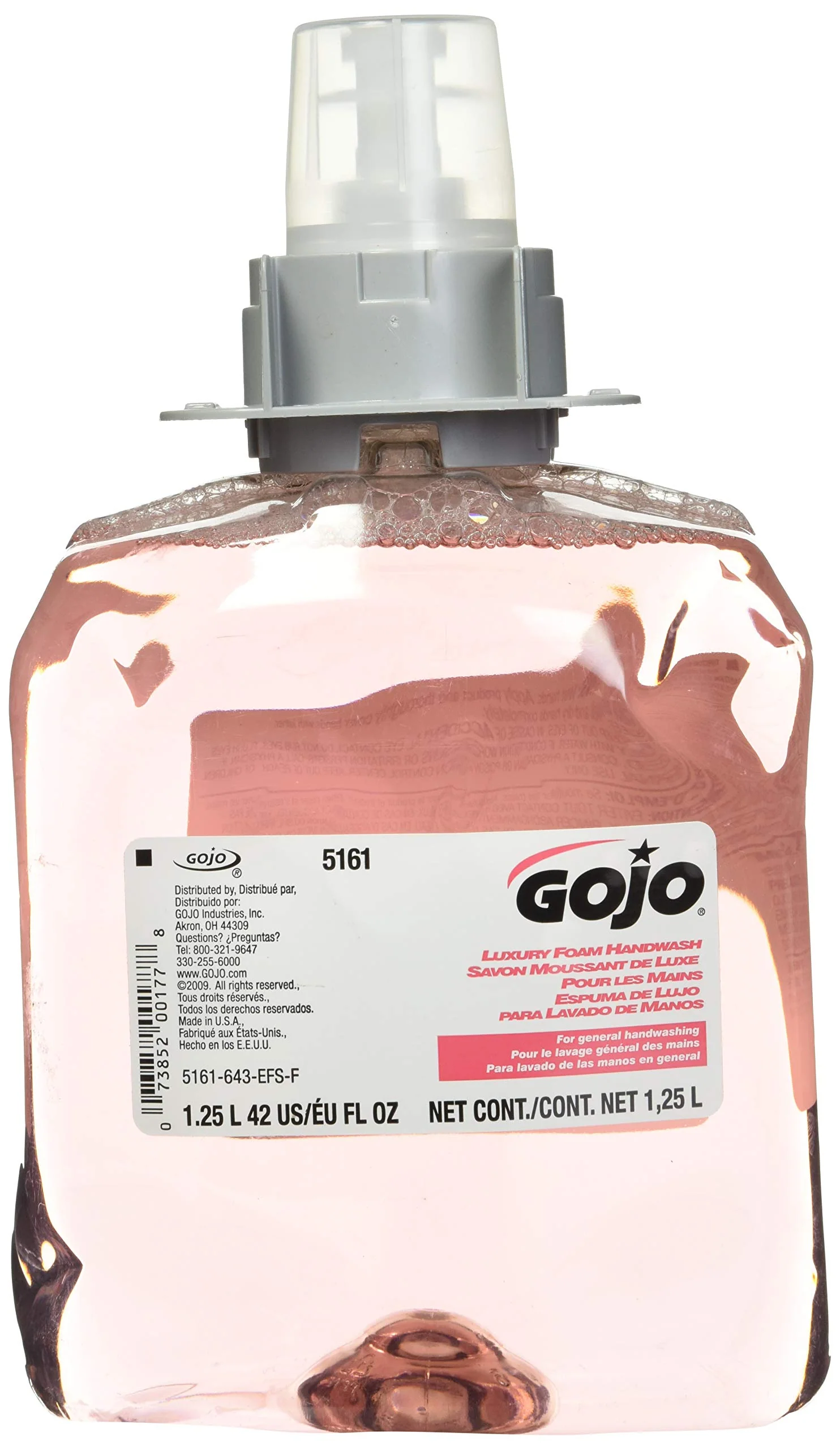 Smooth Gojo 516103CT FMX-12 Luxury Foam Hand Wash Cranberry 1250mL Refill 3 Carton Fashionable
