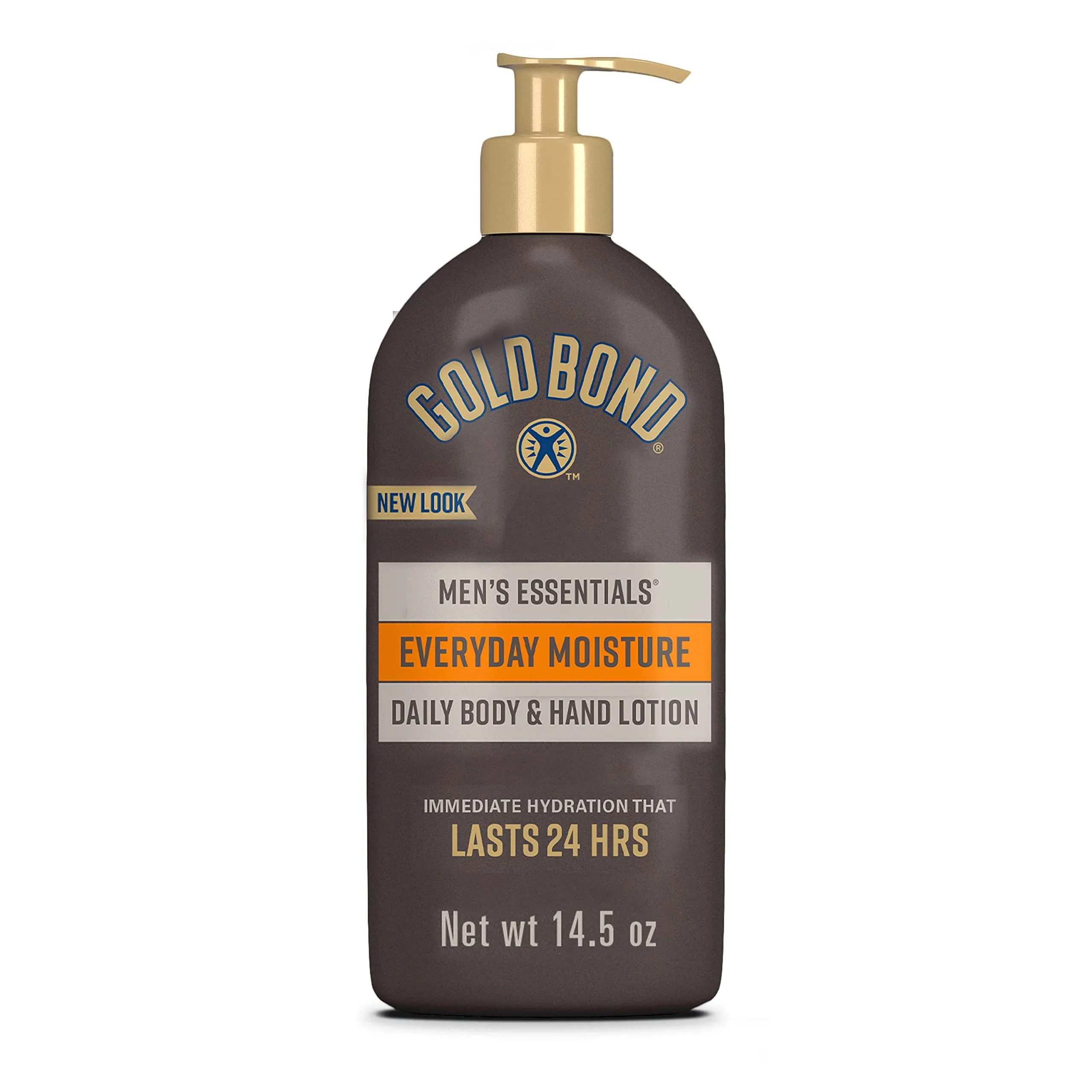 Top-Quality Gold Bond Men's Essentials Everyday Moisture Daily Body Hand Lotion For Men 14.5 oz. With Vitamin C Long-Lasting