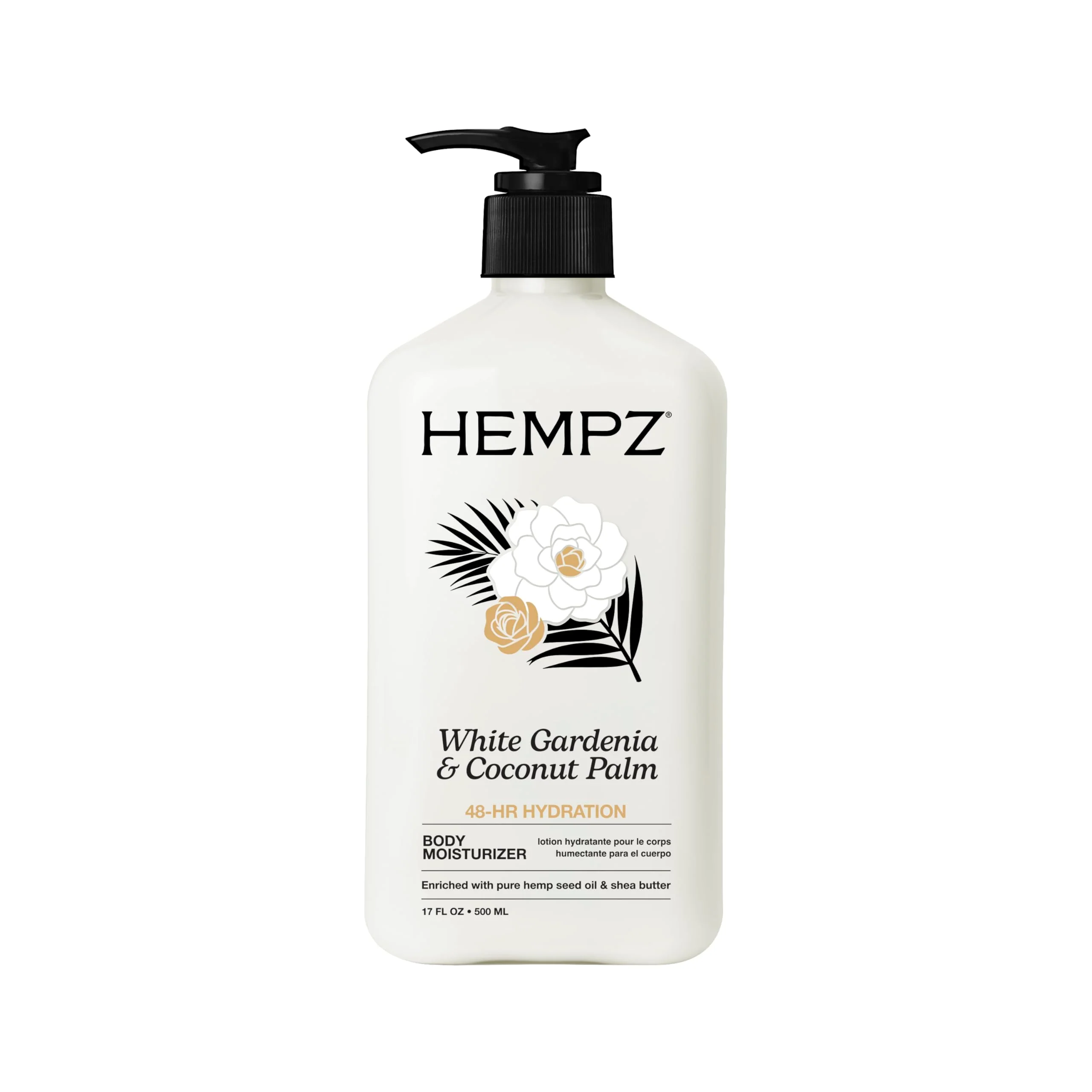 Innovative Hempz Body Lotion Moisturizer - White Gardenia Coconut Palm - Daily Moisturizing Cream Shea Butter Coconut Oil - Skin Care Products All Natural Consistent