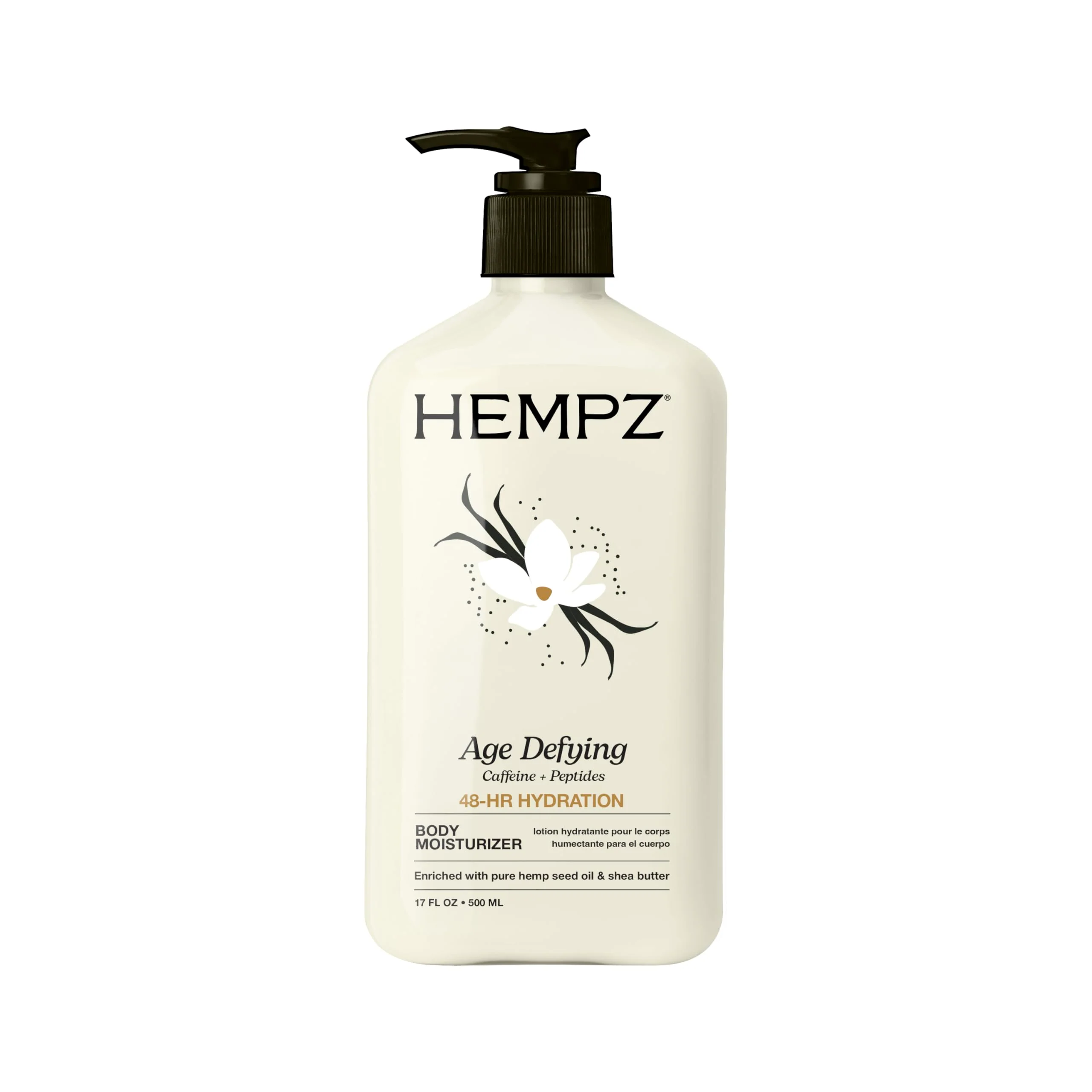 Breathable Hempz Age-Defy Body and Hand Lotion for Dry Skin for Cracked Crepey Skin Quick Absorption Moisturizer Large 17 oz Durable