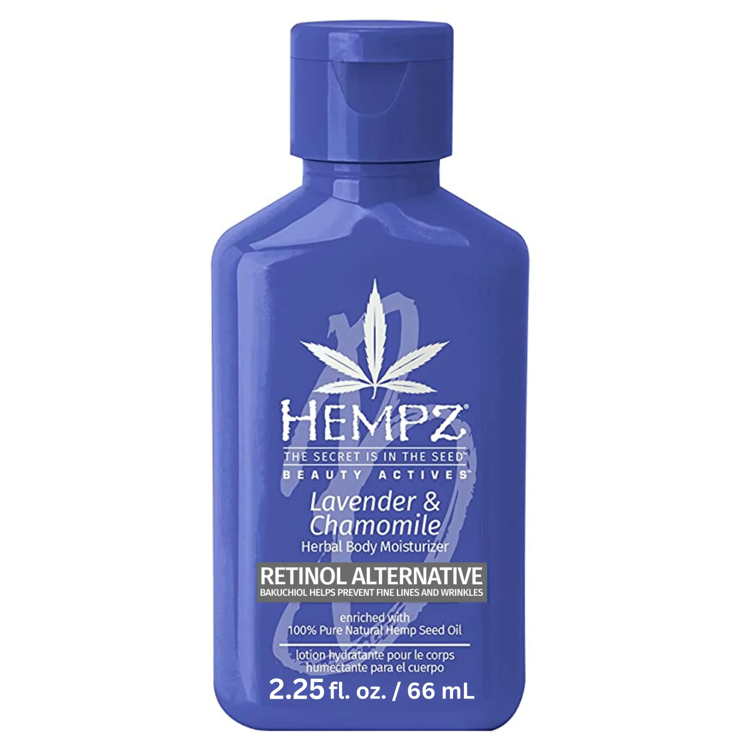 World-Class Hempz Body Lotion - Lavender Chamomile Limited Edition Mini Daily Moisturizing Cream Shea Butter Aloe Body Moisturizer - Travel Size 2.25 Fl Oz Consistent