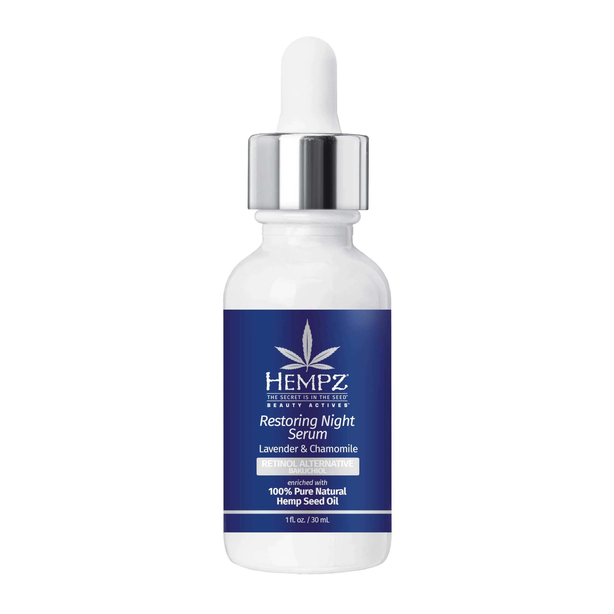 Quality Hempz Lavender Chamomile Facial Serum with plant-based retinol Bakuchiol for dry or aging skn types for men and women 1oz Prestigious