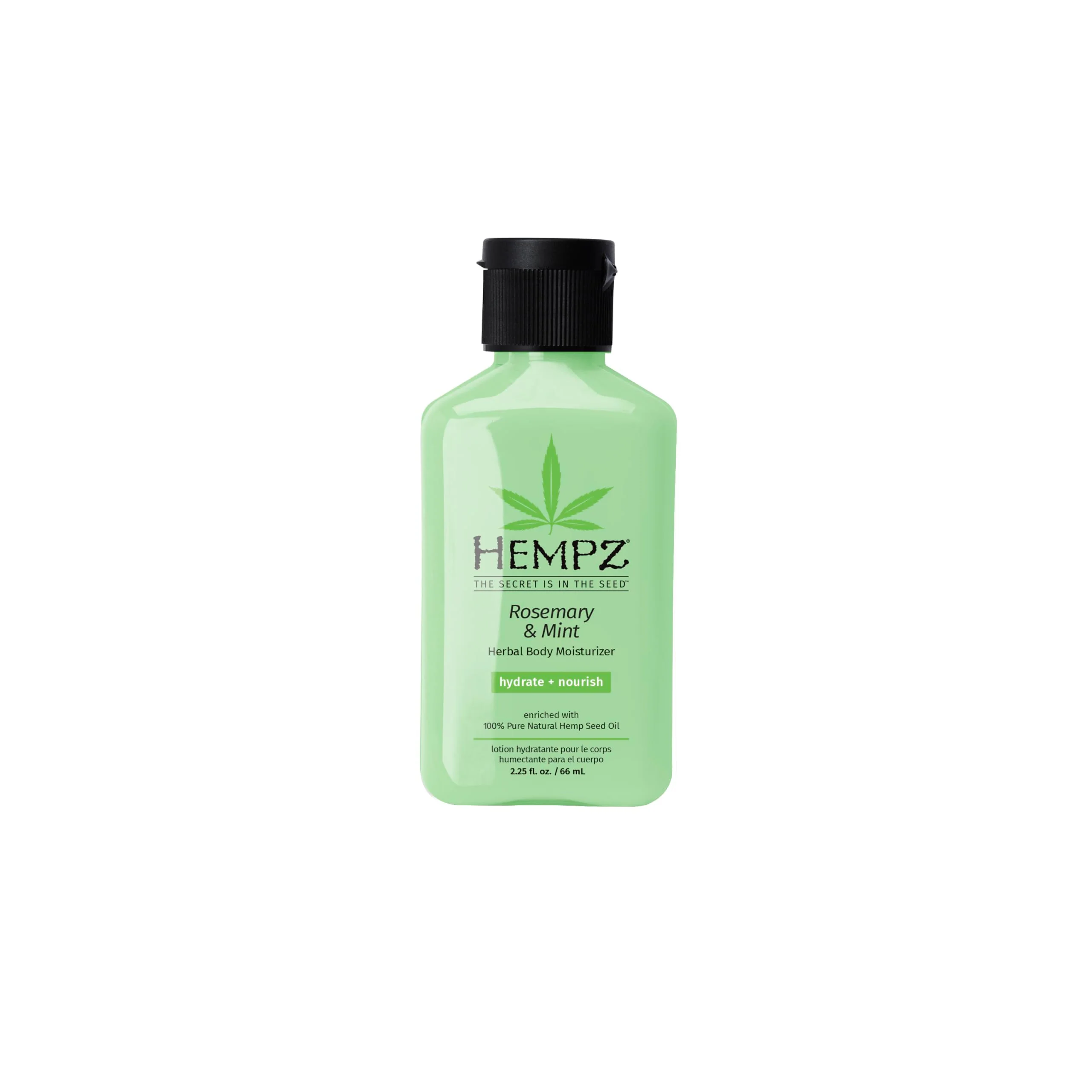 Trusted HEMPZ Herbal Body Moisturizer Rosemary Mint Travel Mini 2.25 Oz - Hydrating Lotion Rich with Minerals Vitamin C Hempseed Oil to Nourish Consistent