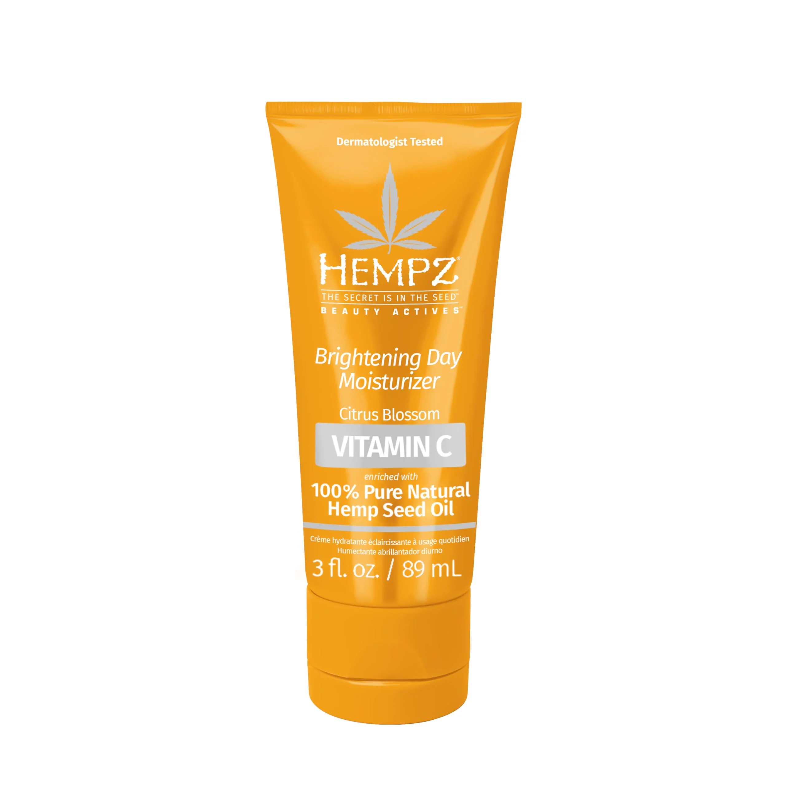 Lightweight Hempz Citrus Blossom Brightening Daily Moisturizer - Hydrating Day Cream Rich with Minerals Vitamin C Hempseed Oil to Hydrate Repair Extremely Convenient