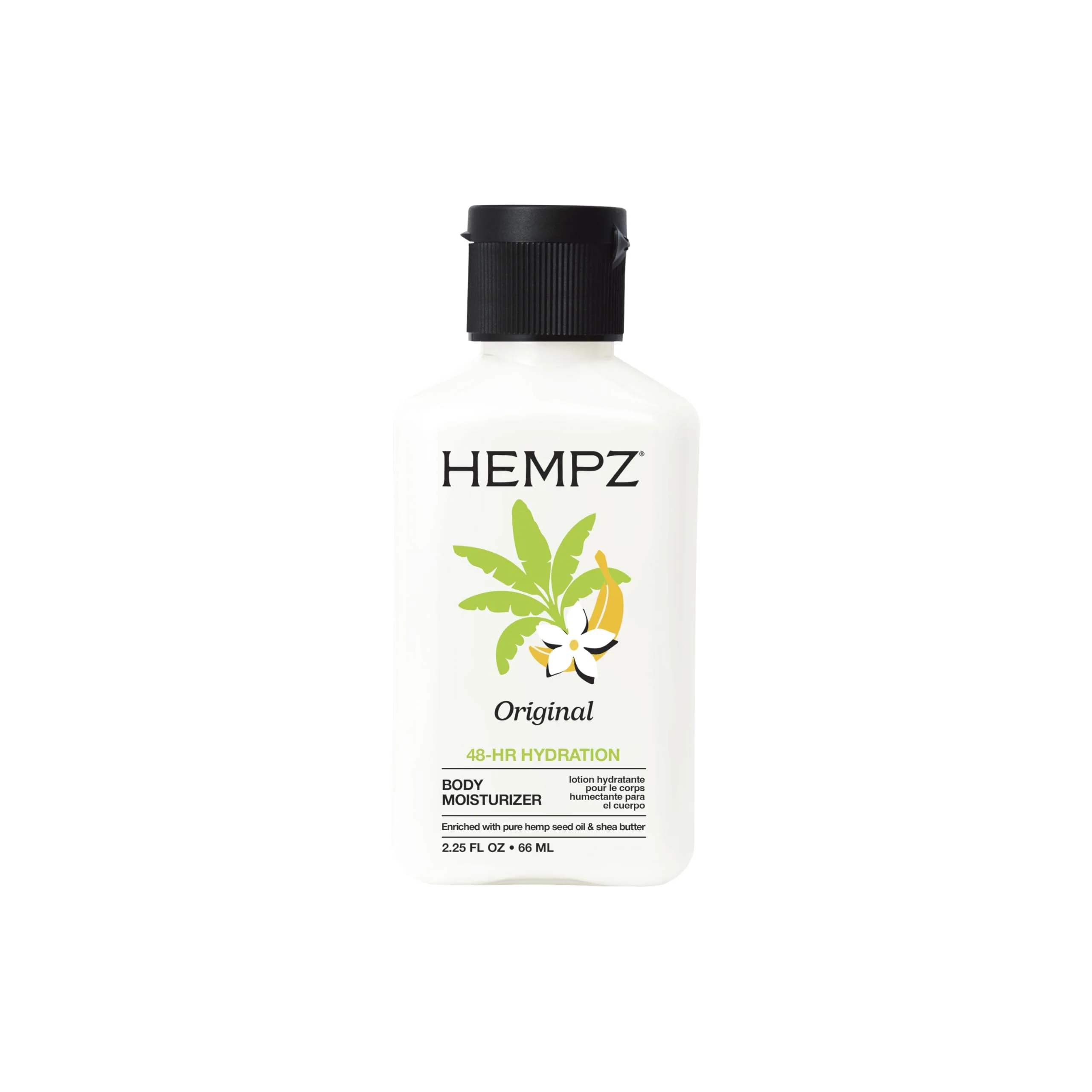 Comfortable HEMPZ Mini Body Lotion Floral Banana Scent Daily Moisturizing Cream Shea Butter Hand and Body Moisturizer Skin Care Products Hydrating Expertly Made