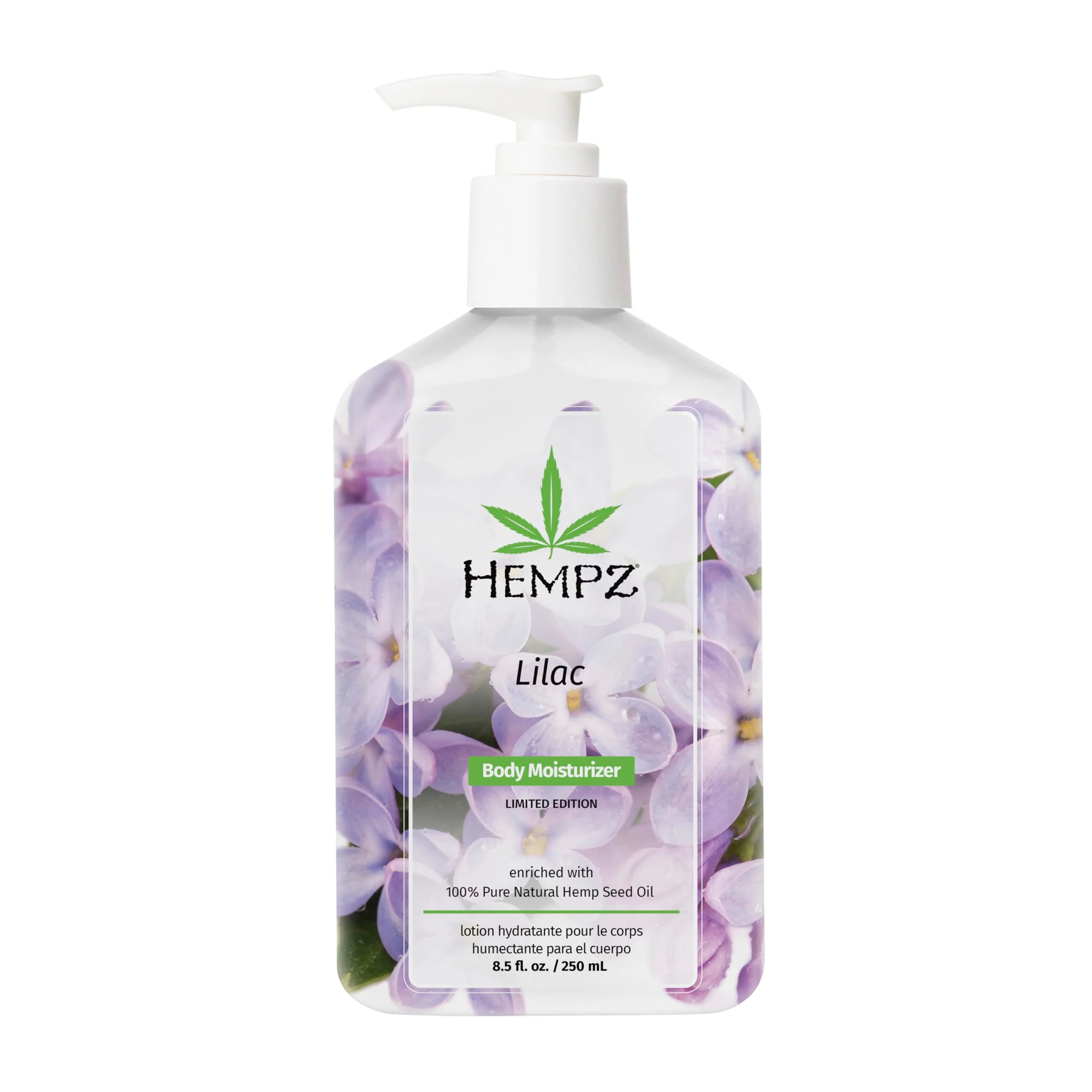 Authentic Hempz NEW Limited Edition Lilac Lotion Hydrating Body Moisturizer for Body Hands and Feet 8.5 oz. High-Performance