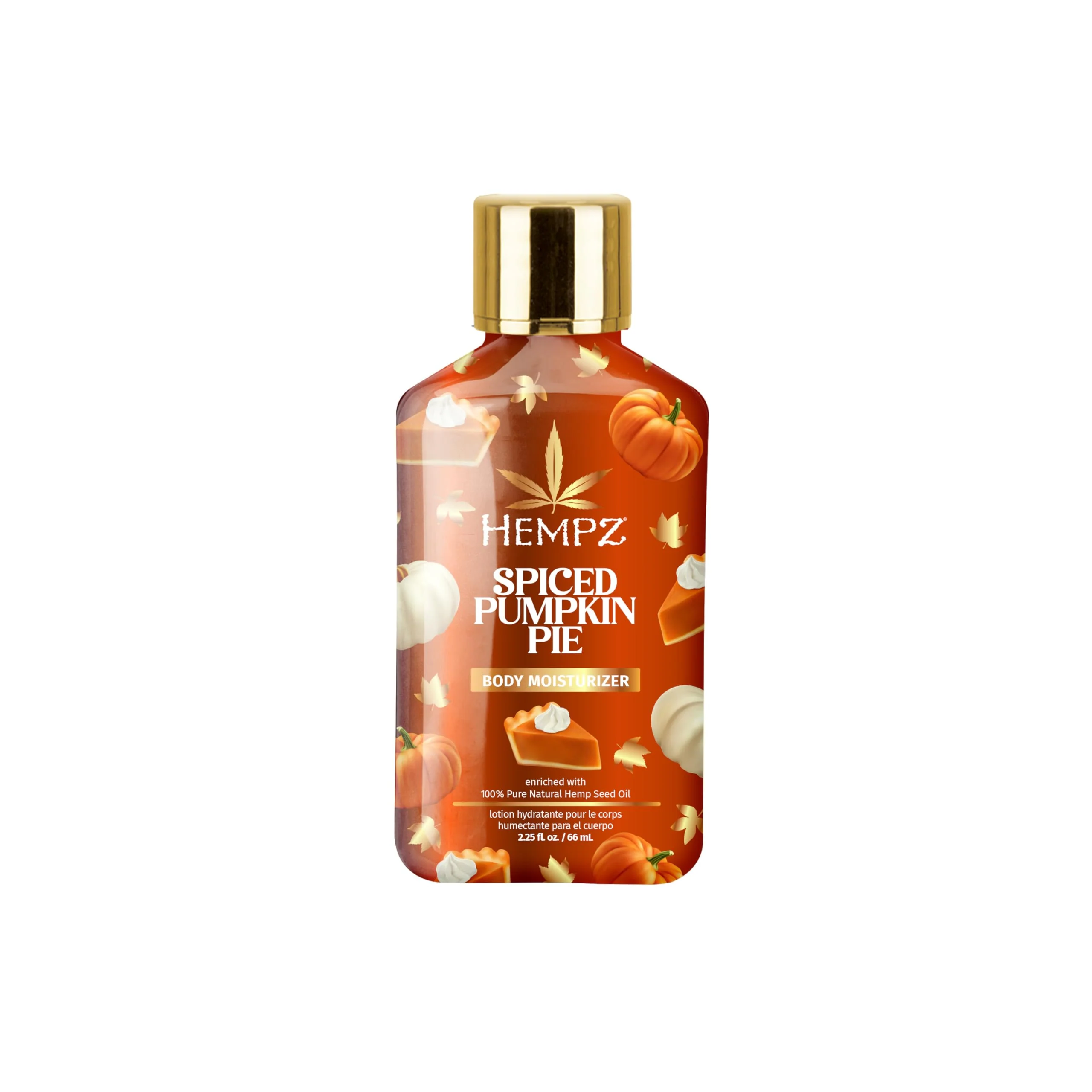 Top-Quality Hempz Mini Spiced Pumpkin Pie Body Moisturizer Body Lotion Fall Skin Care for Men Women Limited Edition 2.25 fl.oz. Fashionable